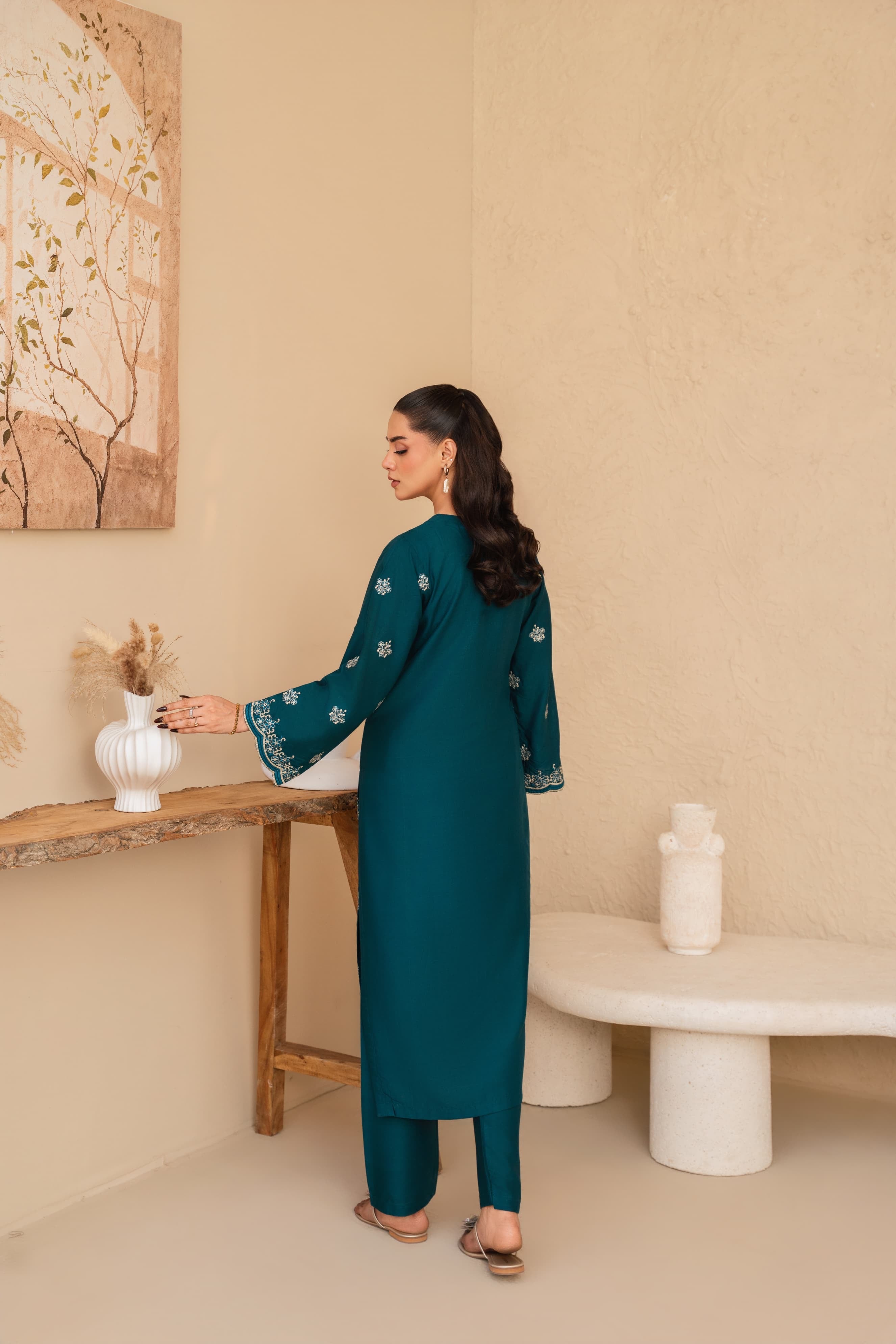 Fiza embroidered 2 Pc