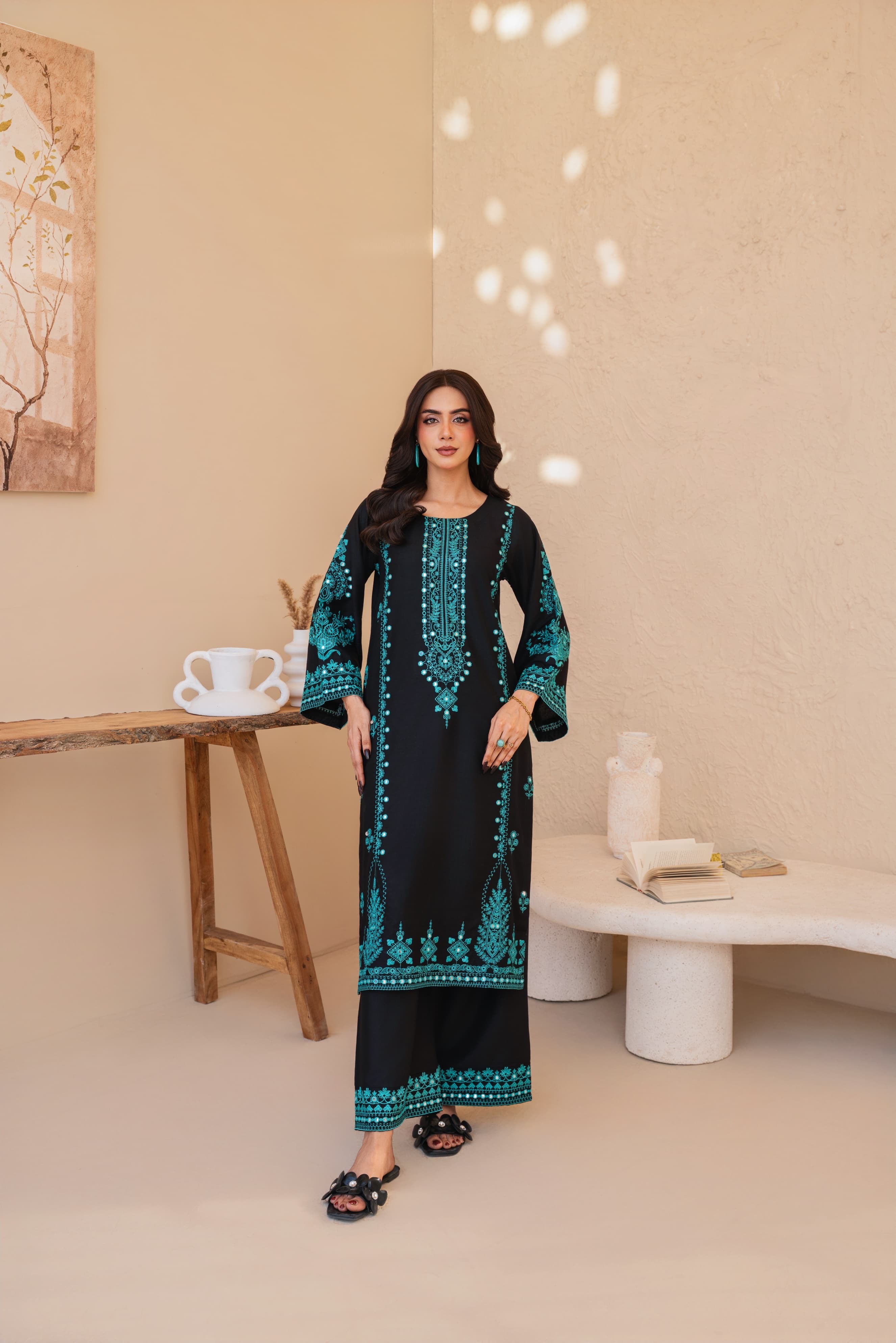 Jugnu embroidered 2 pc