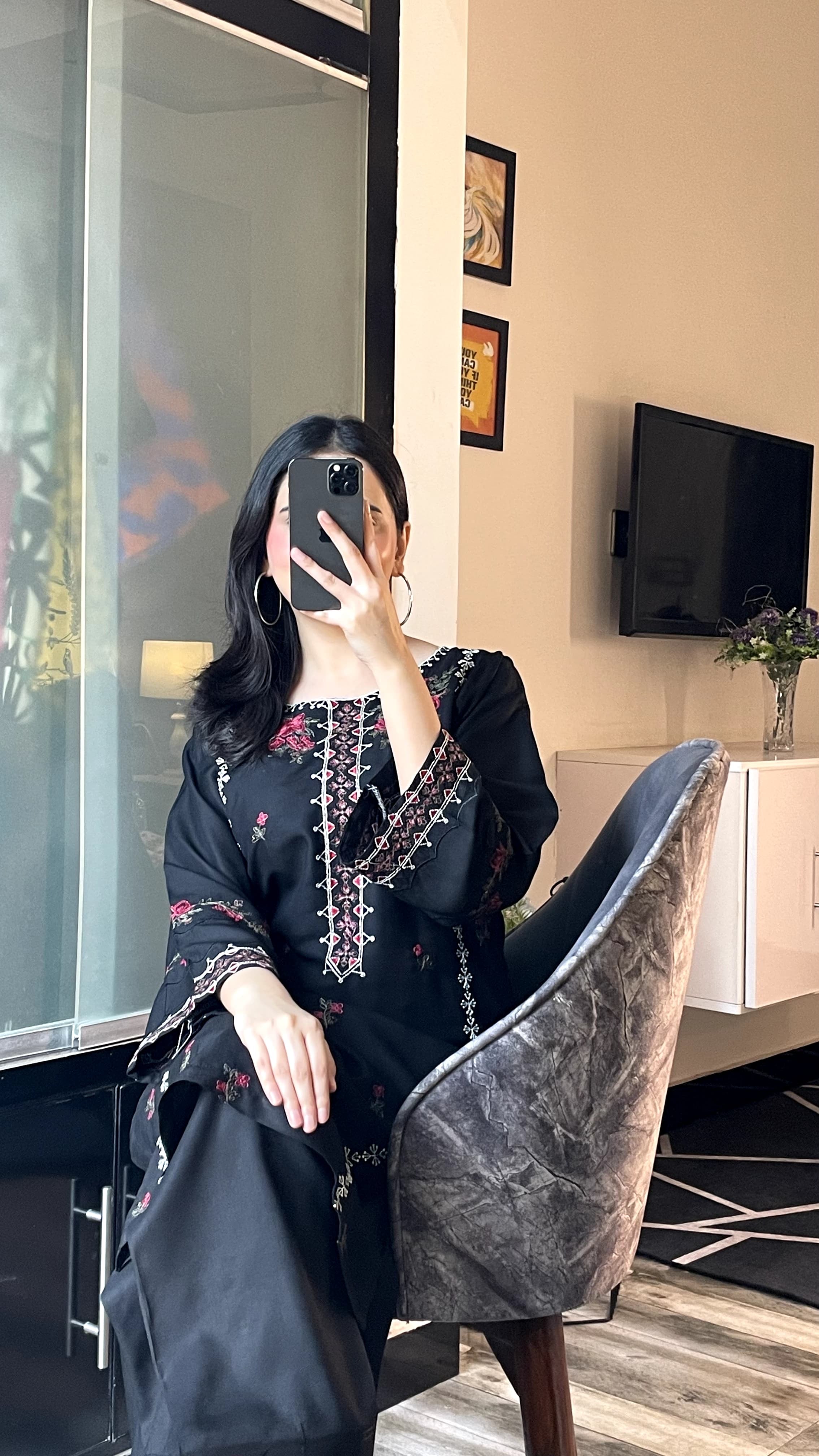 Coco embroidered   2Pc (Farshi )