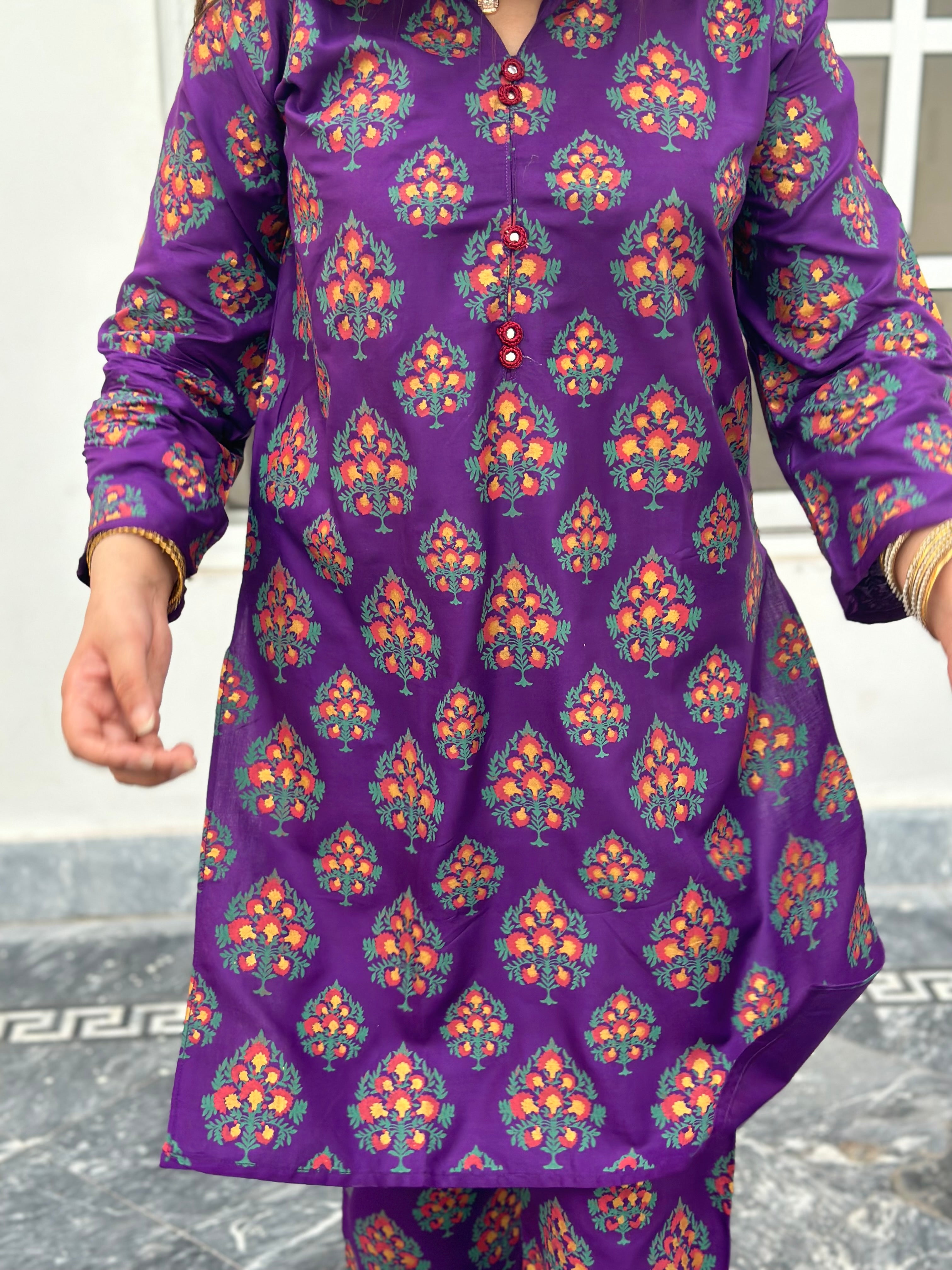 Eid rang keyseria 2 piece plum