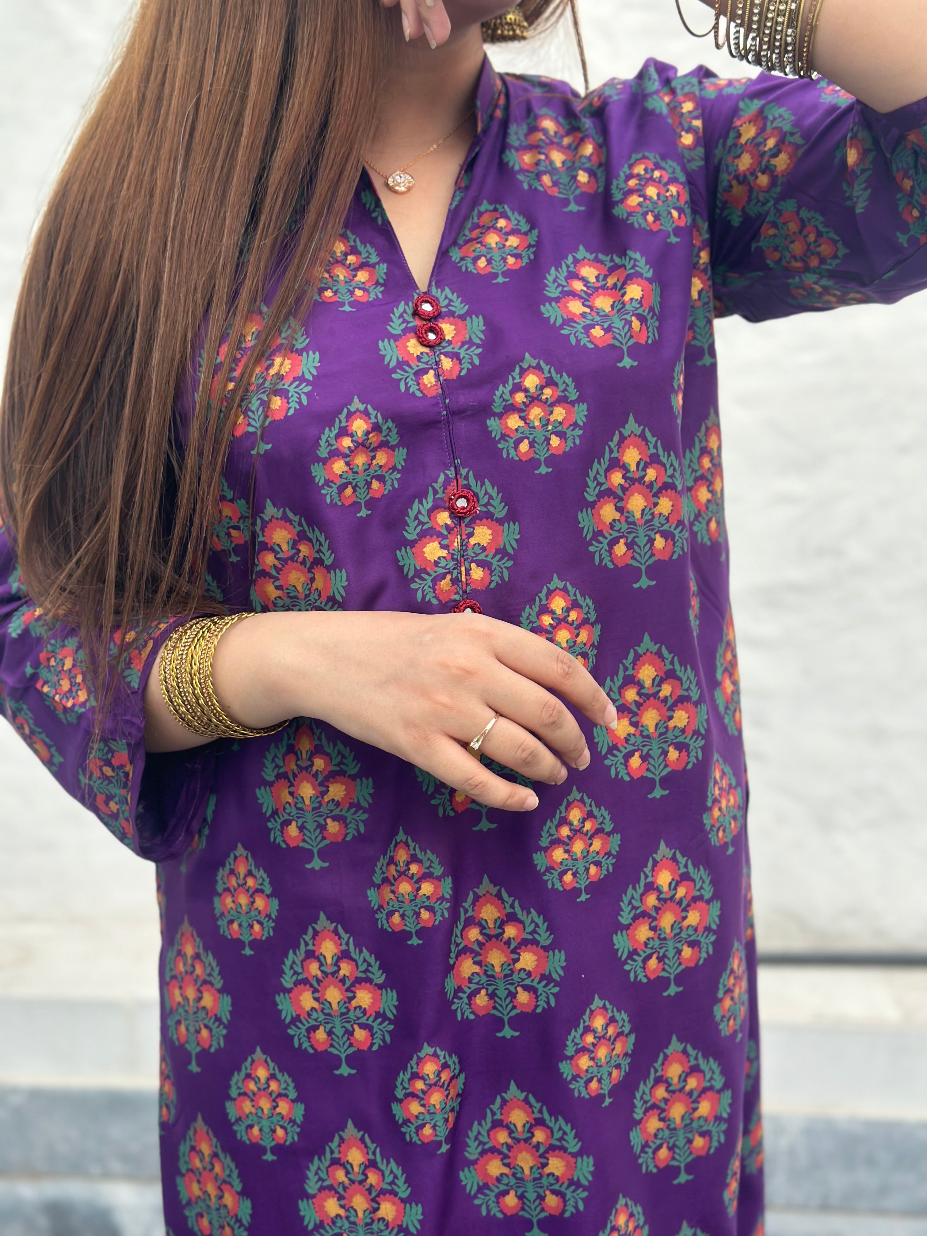 Eid rang keyseria 2 piece plum