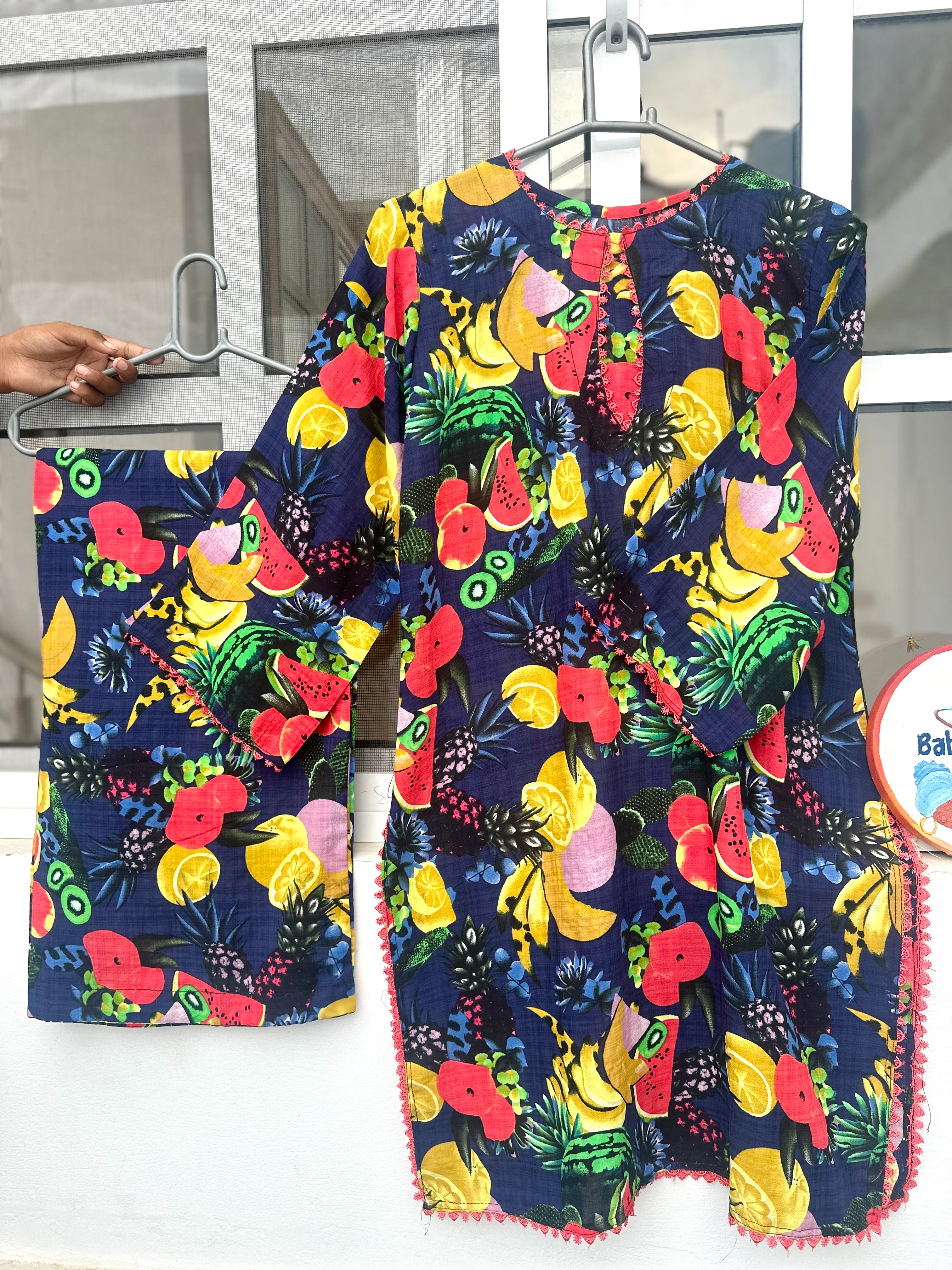 Khaddi Co ord  fruity flapper style