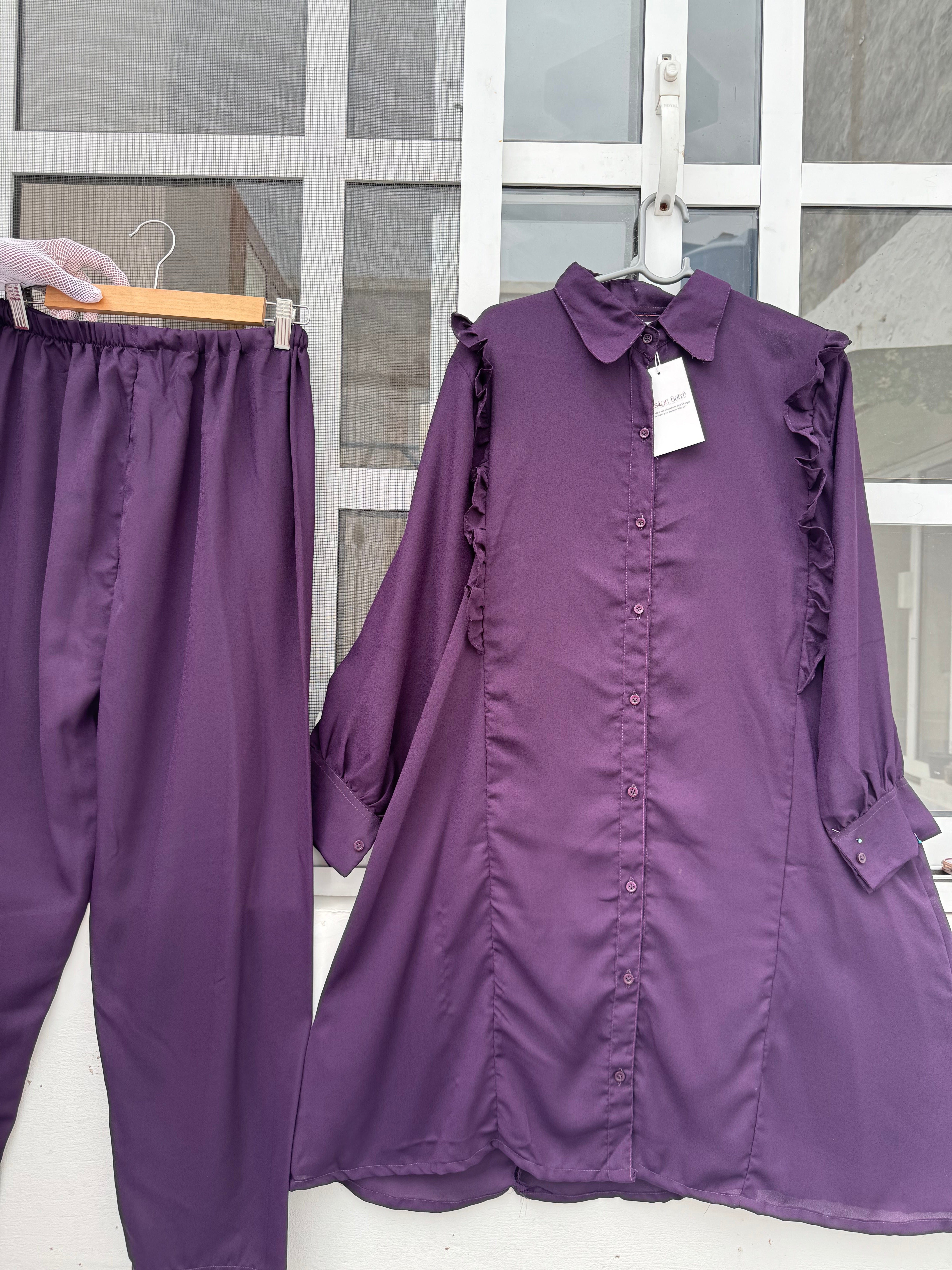 Liza co ord plum