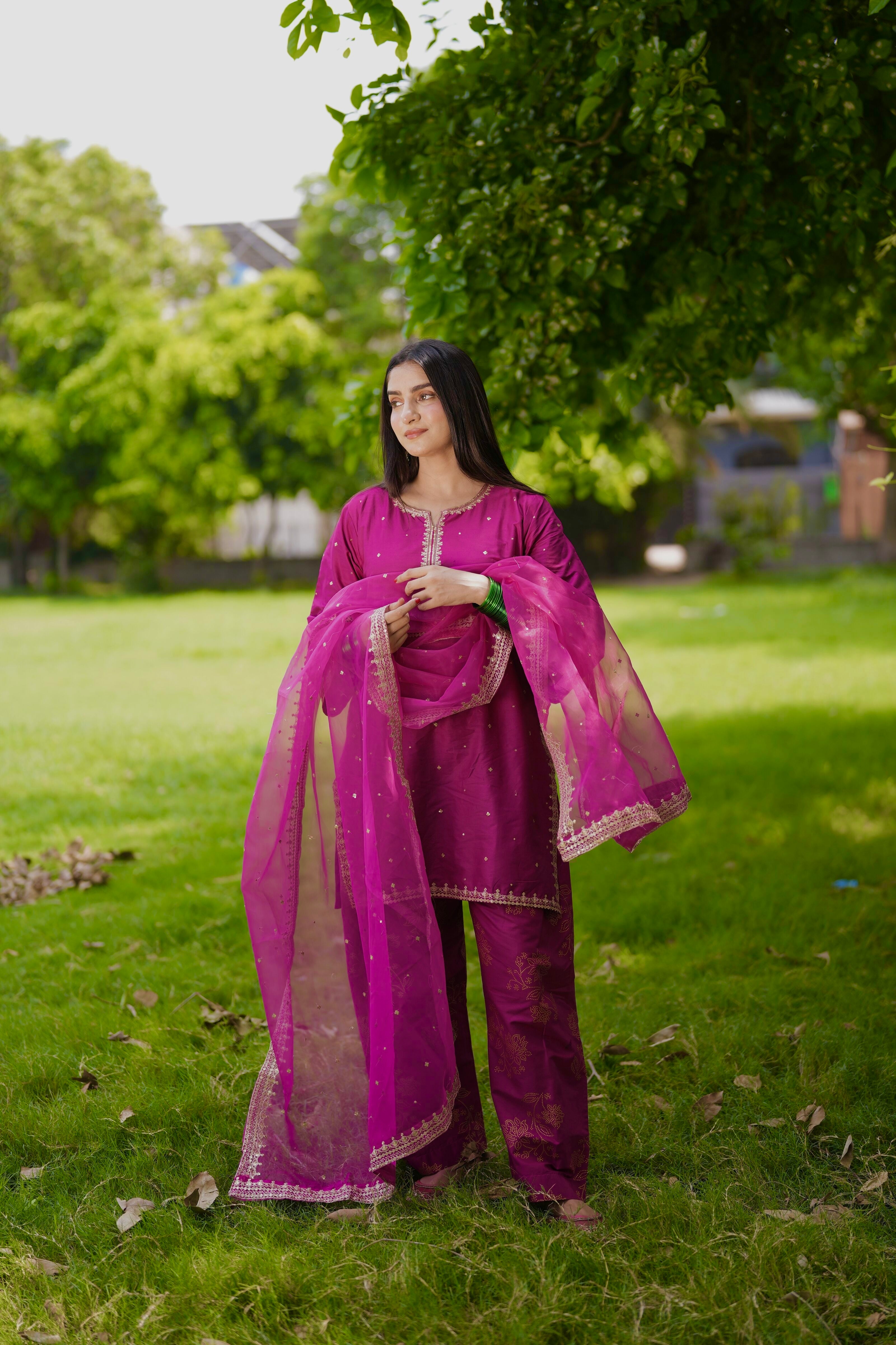 Arzoo embroidered 3 pc