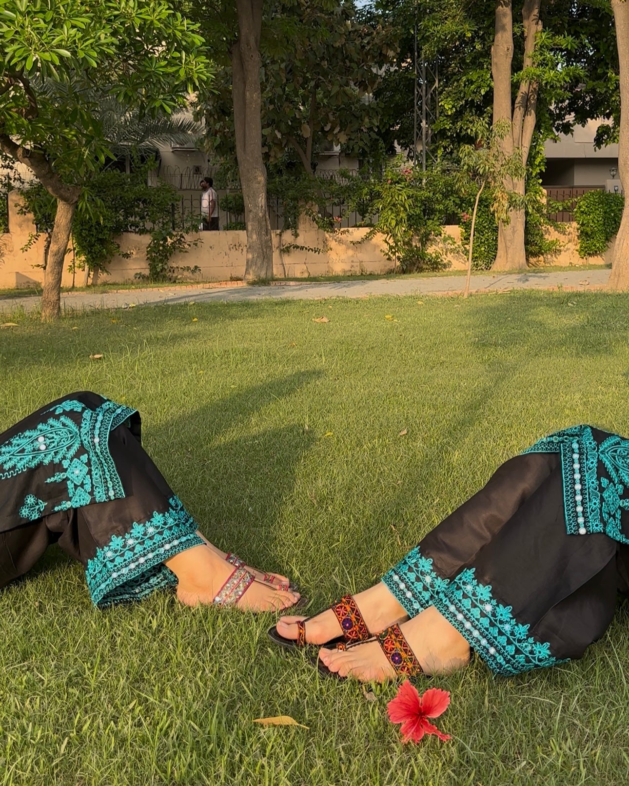 Nazni embroidered 2 pc