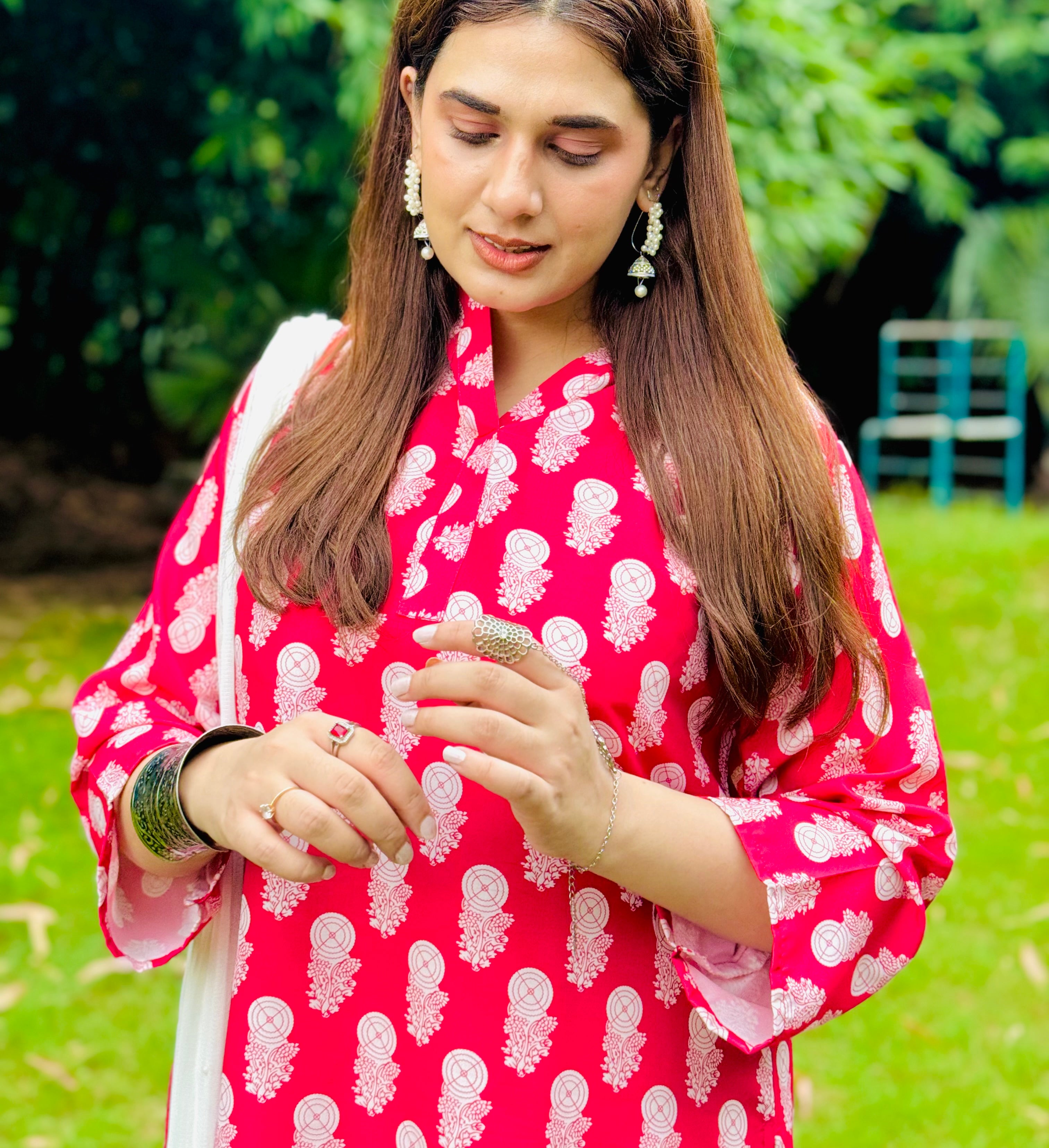 Phulkari Farshi set