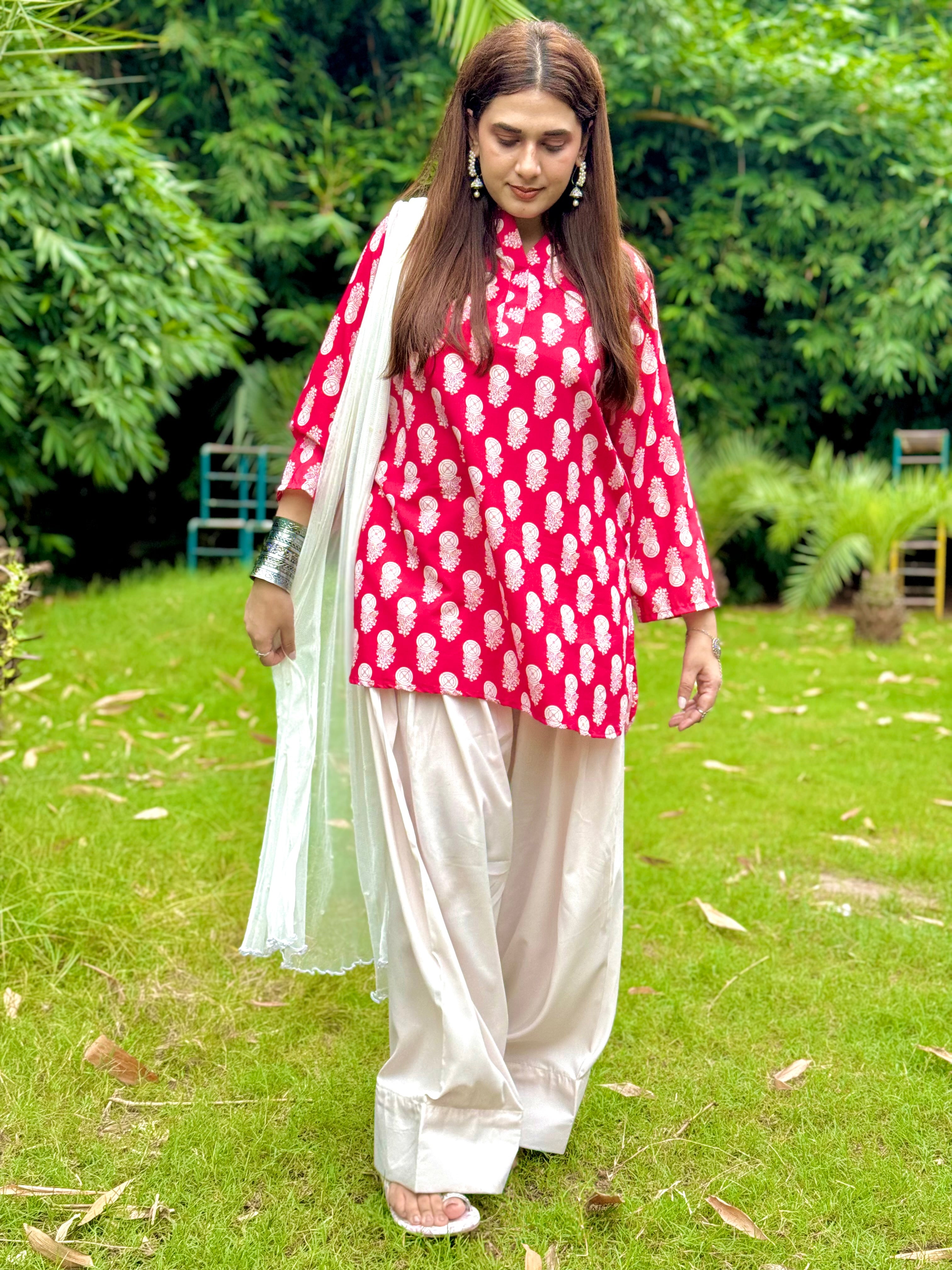 Phulkari Farshi set