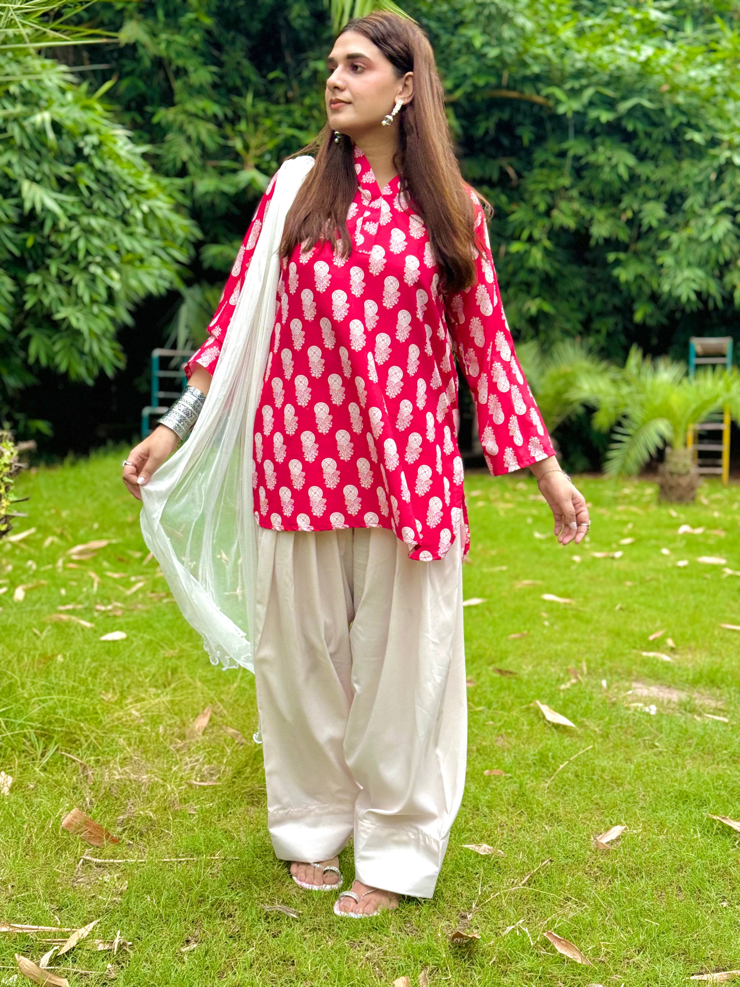 Phulkari Farshi set