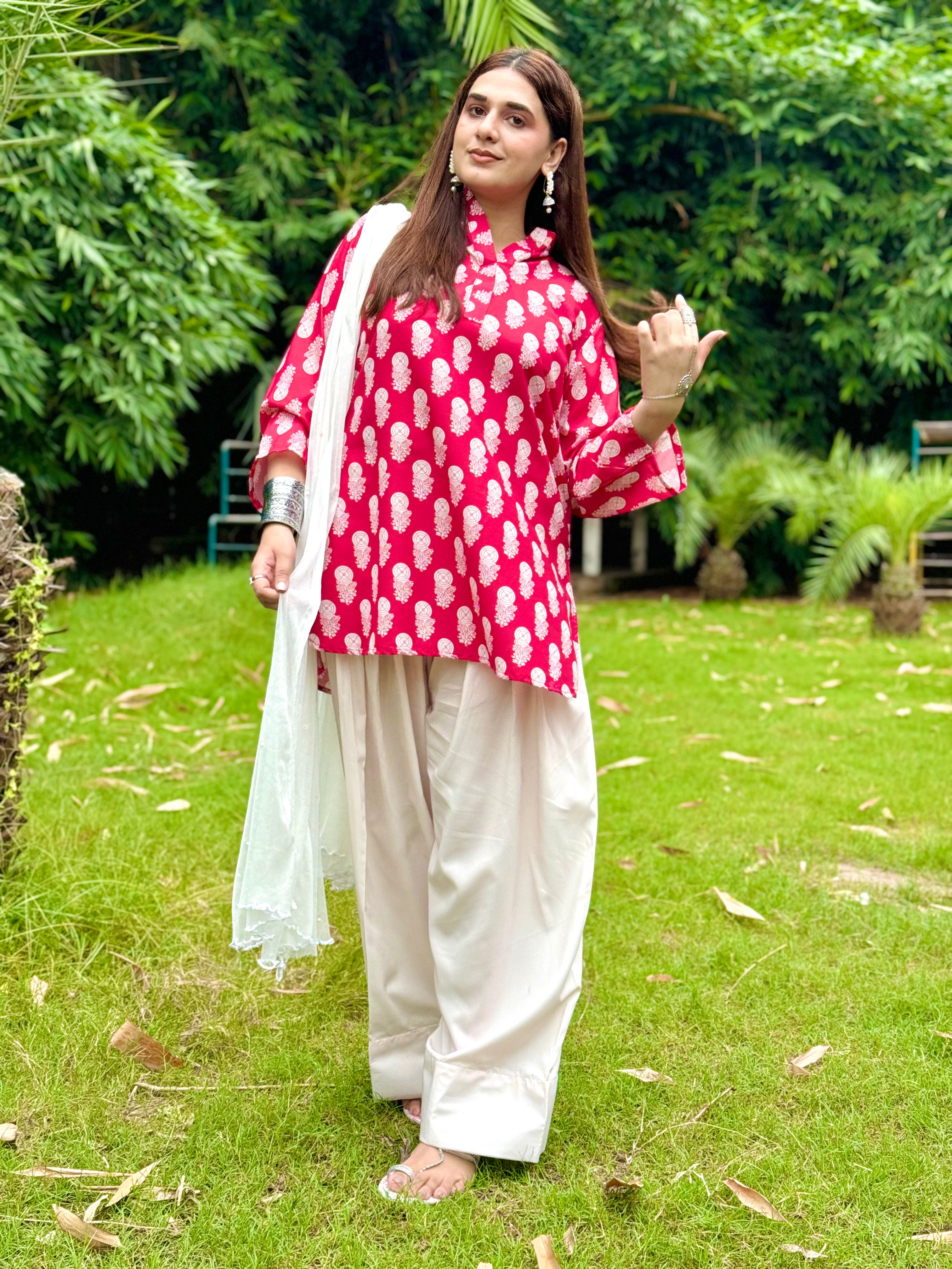 Phulkari Farshi set