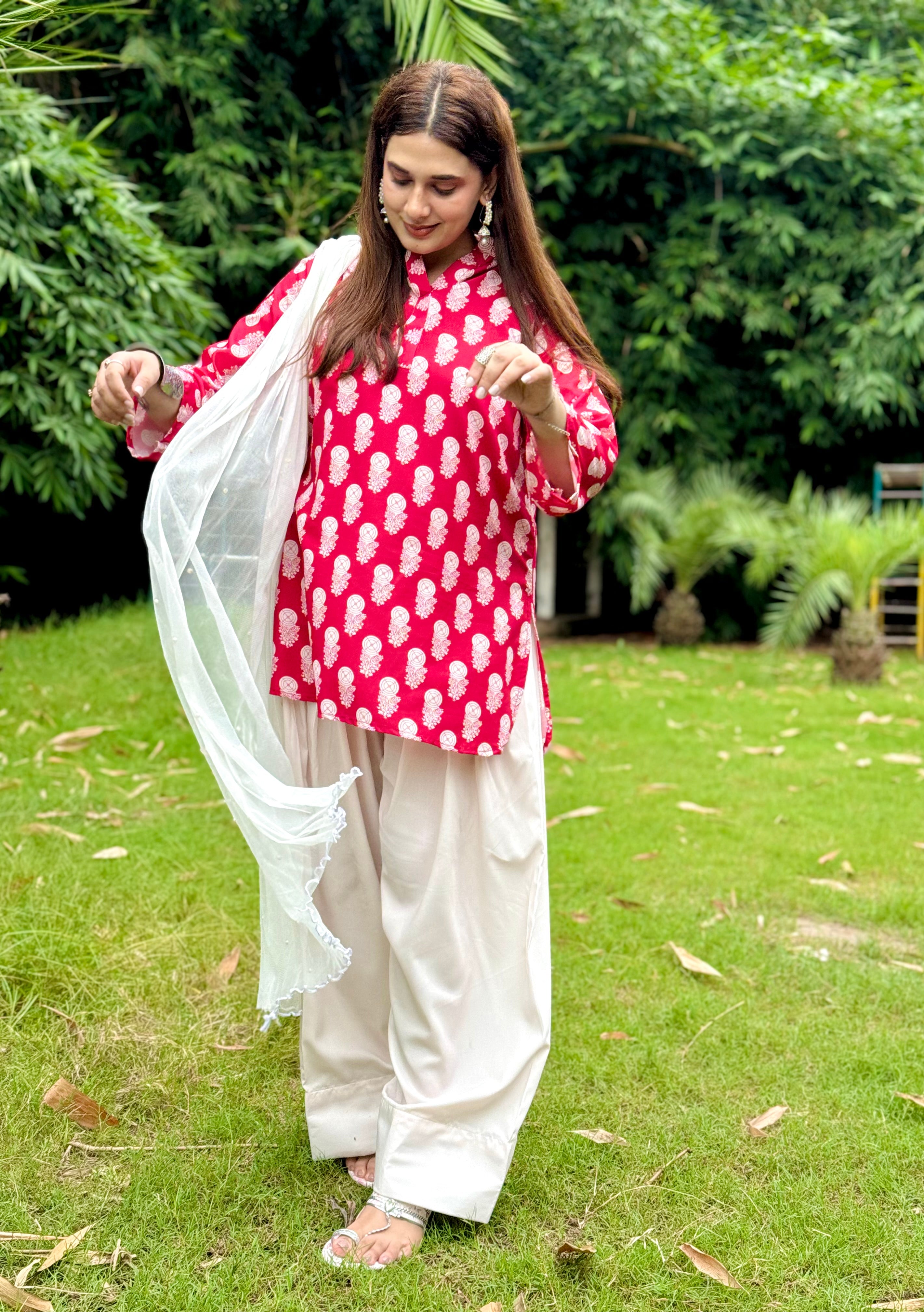 Phulkari Farshi set