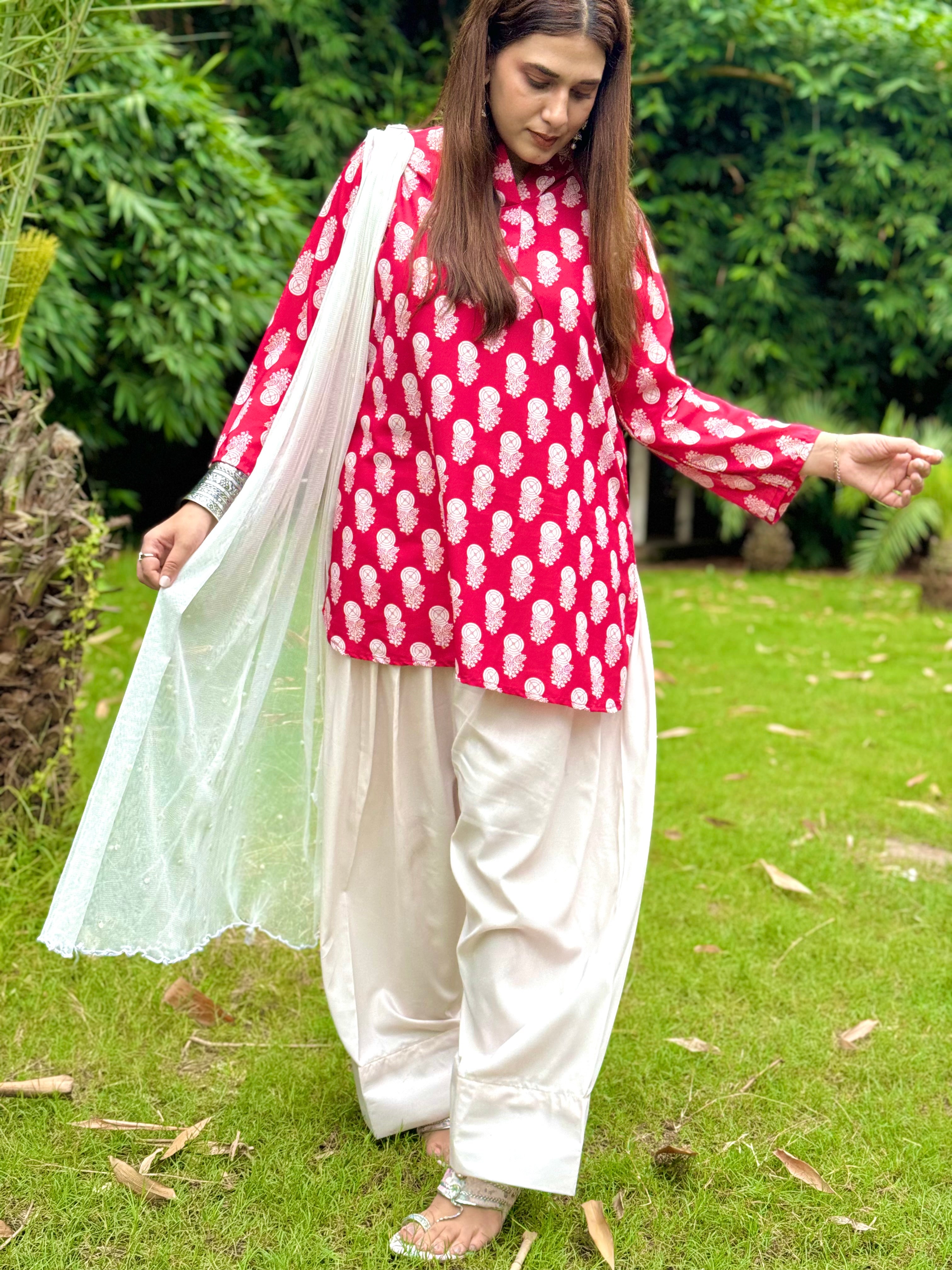 Phulkari Farshi set