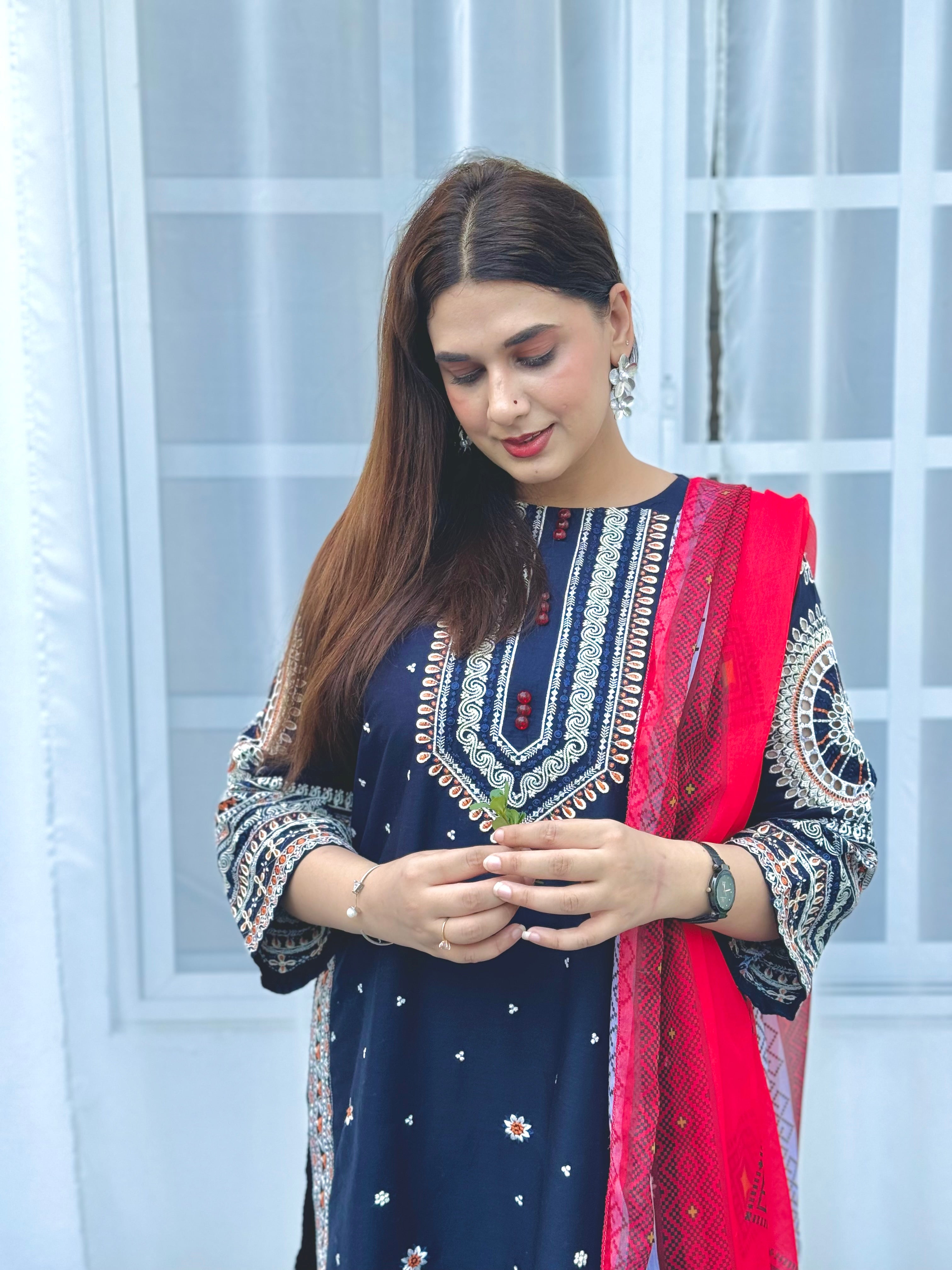 Geet embroidered 3 pc