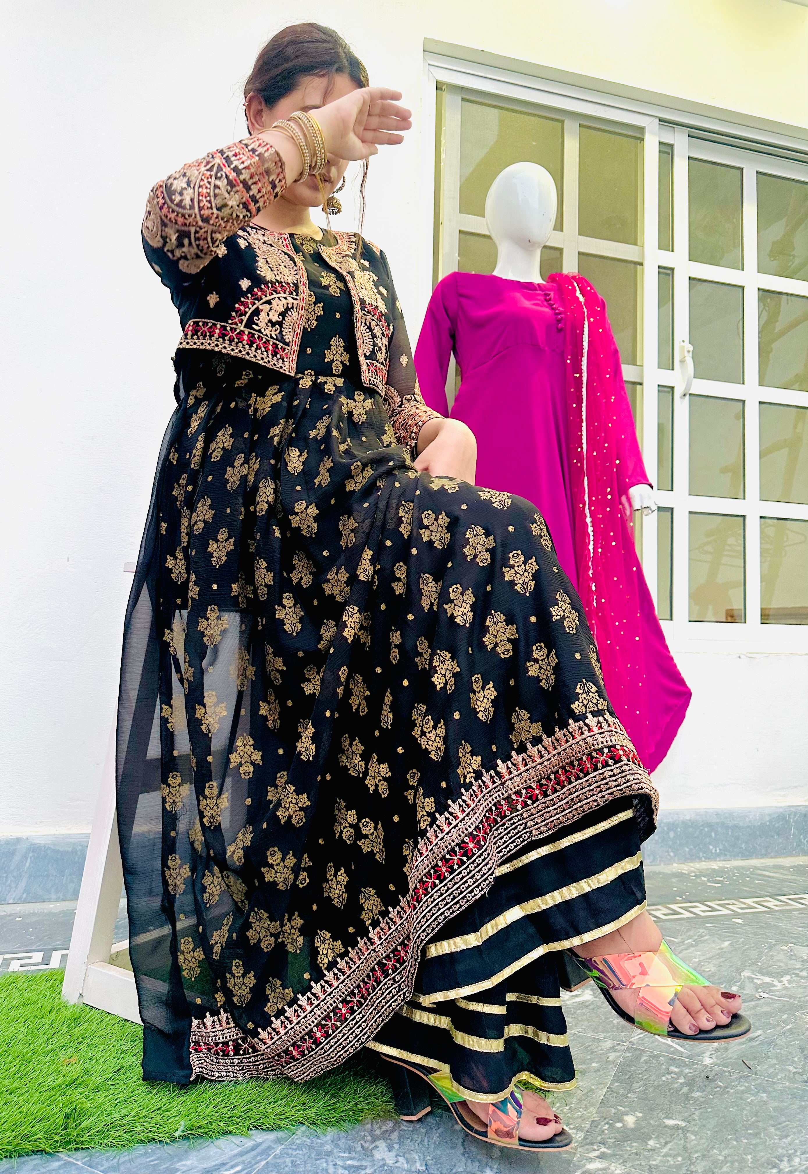 Ethnic fancy 3 piece dress