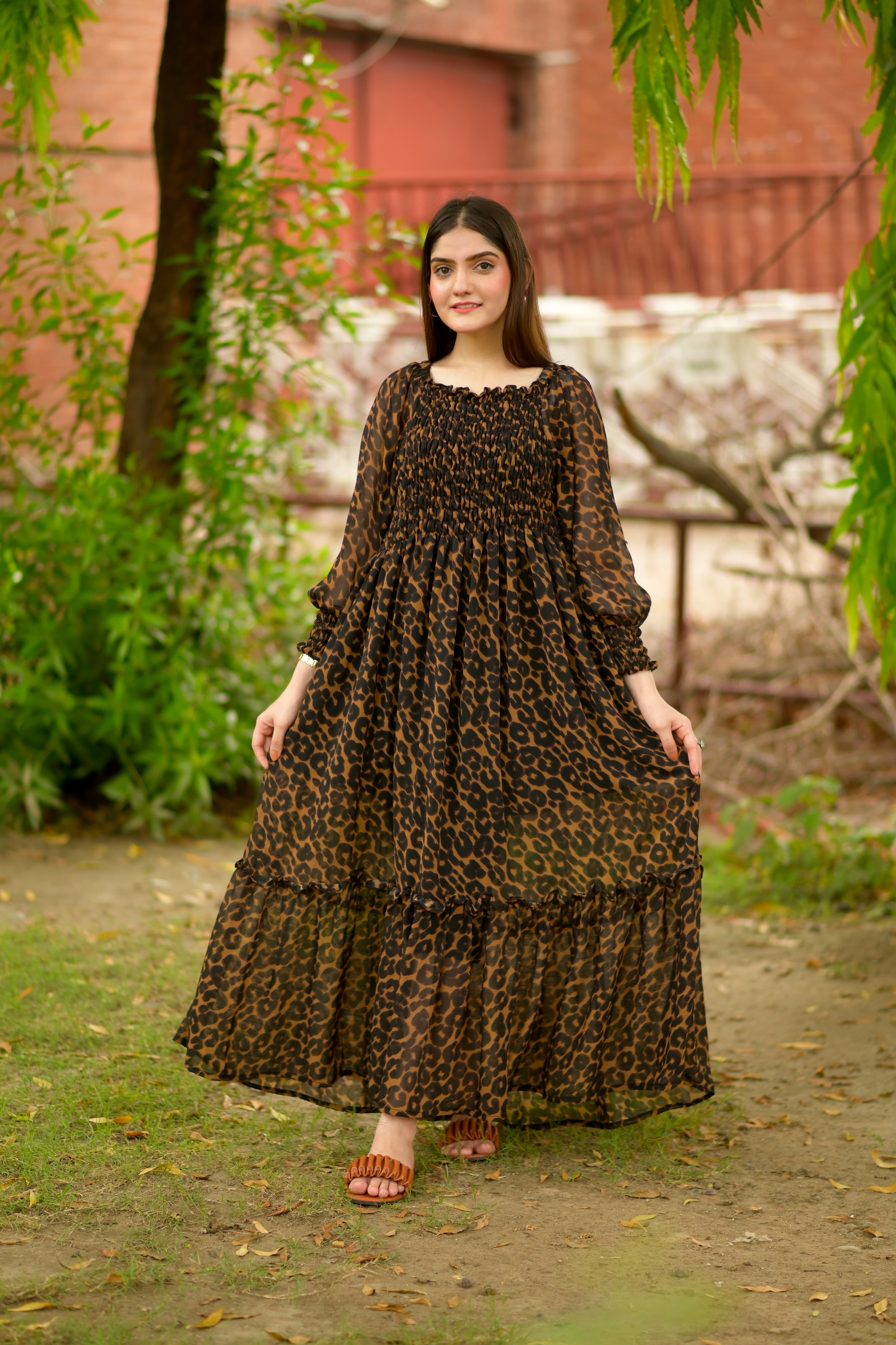 Leopard girl Smokey maxi