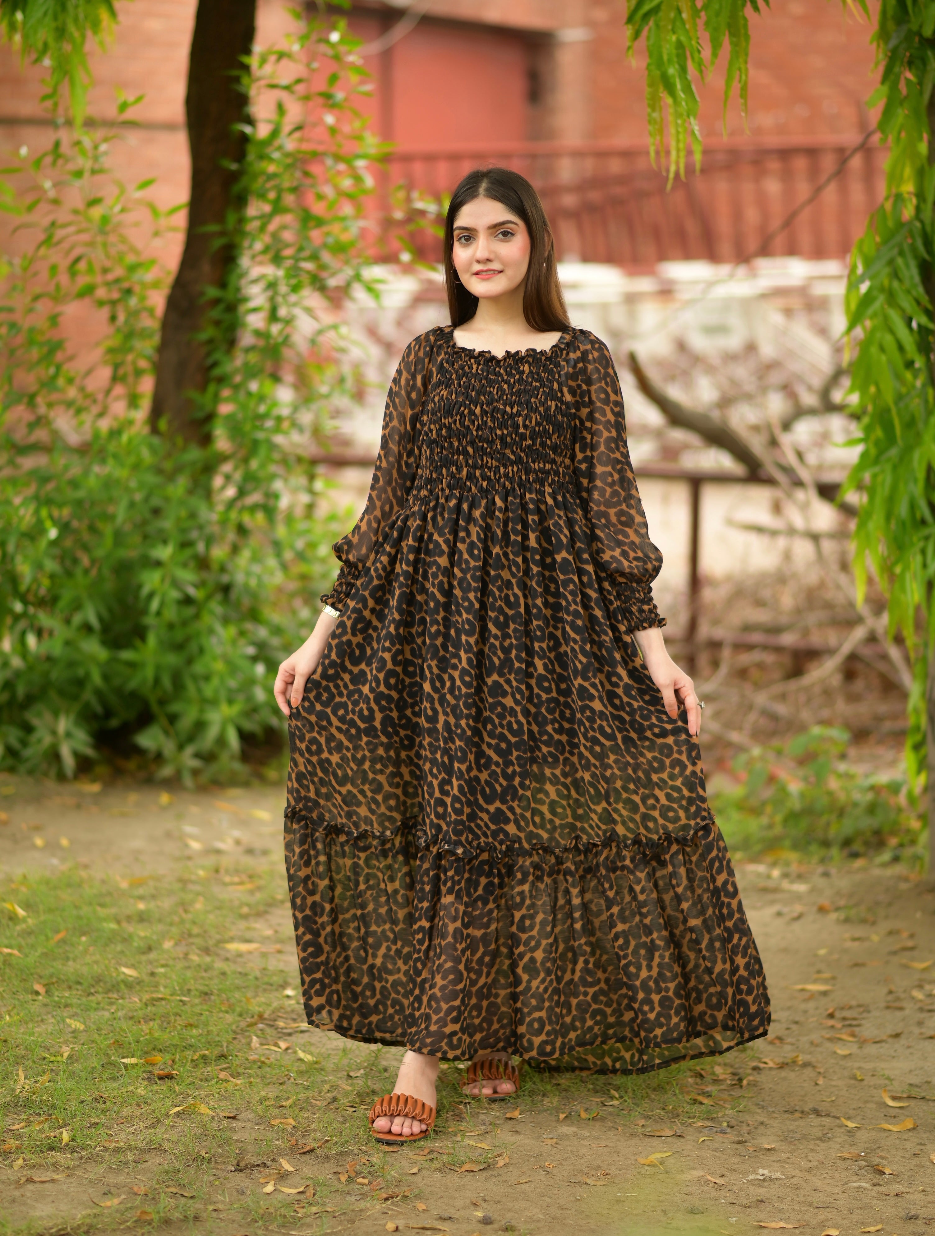 Leopard girl Smokey maxi