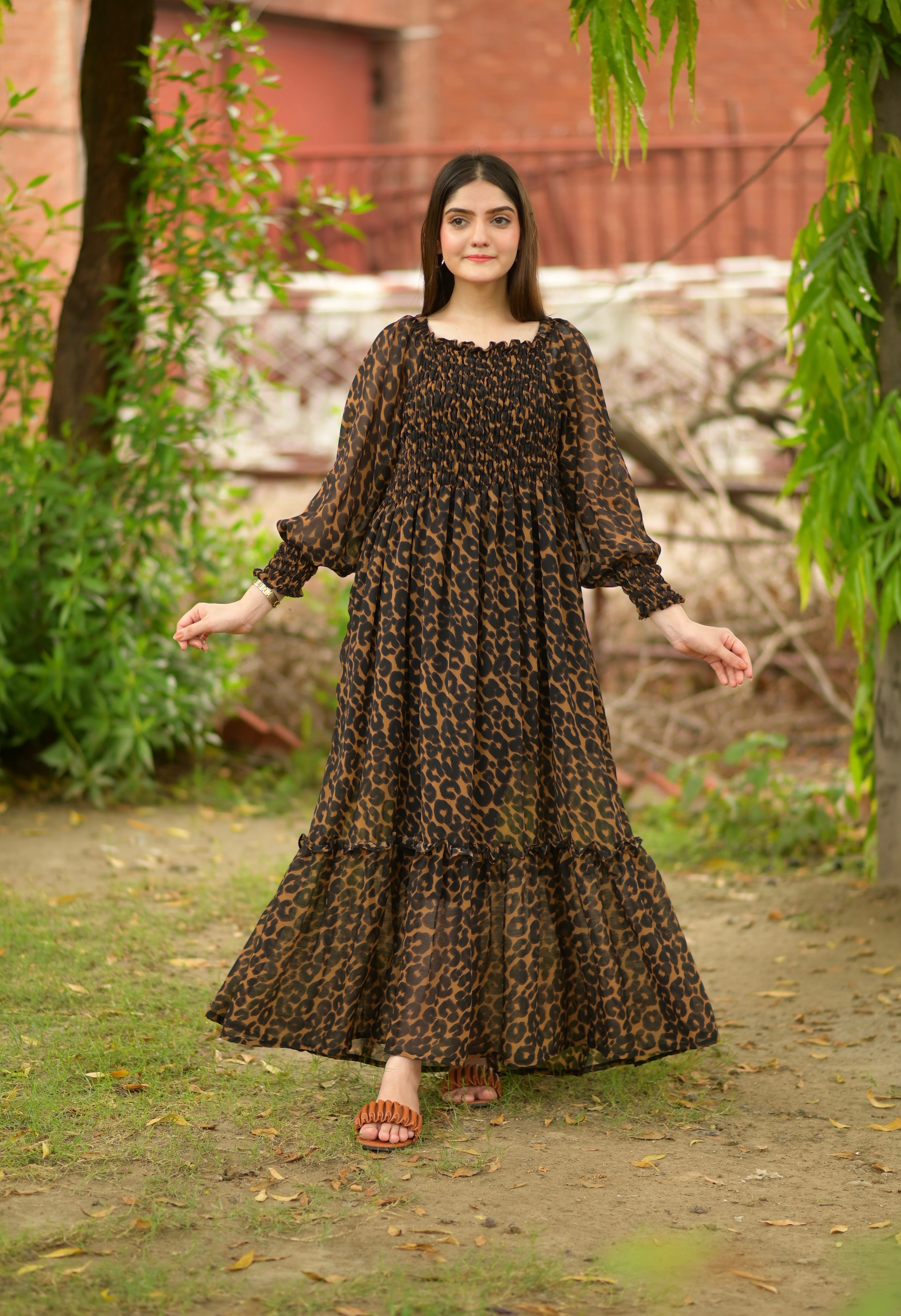 Leopard girl Smokey maxi