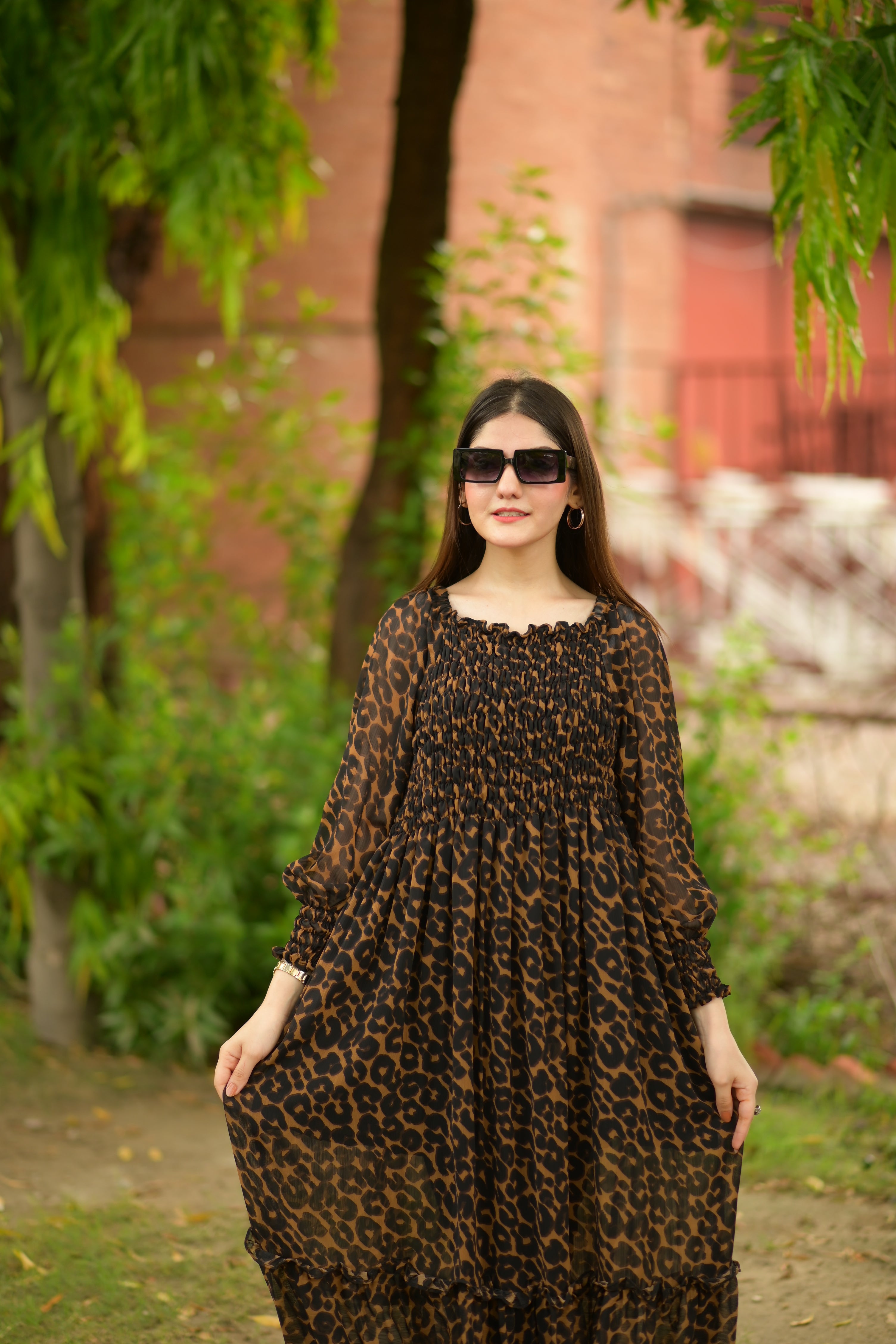 Leopard girl Smokey maxi