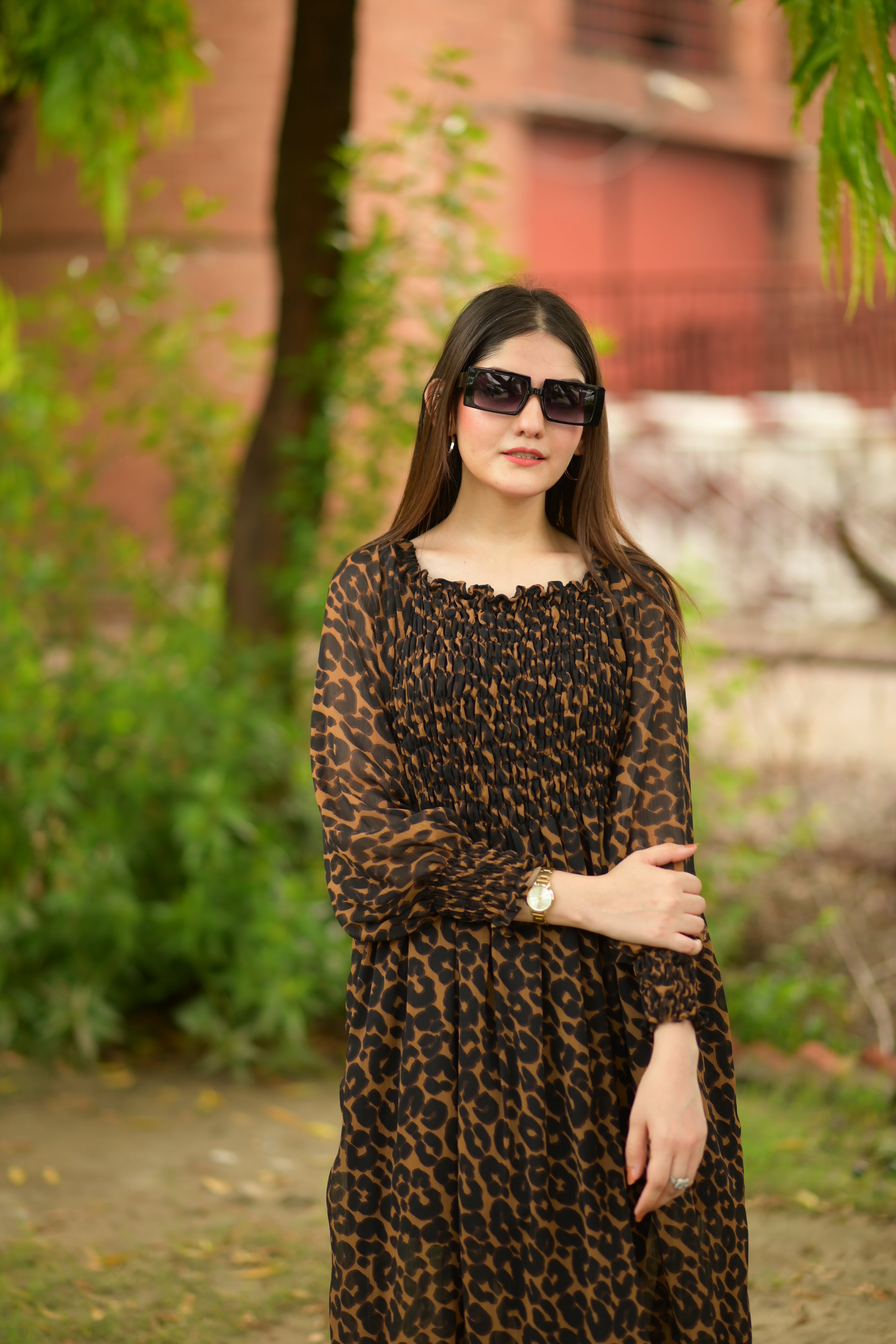 Leopard girl Smokey maxi