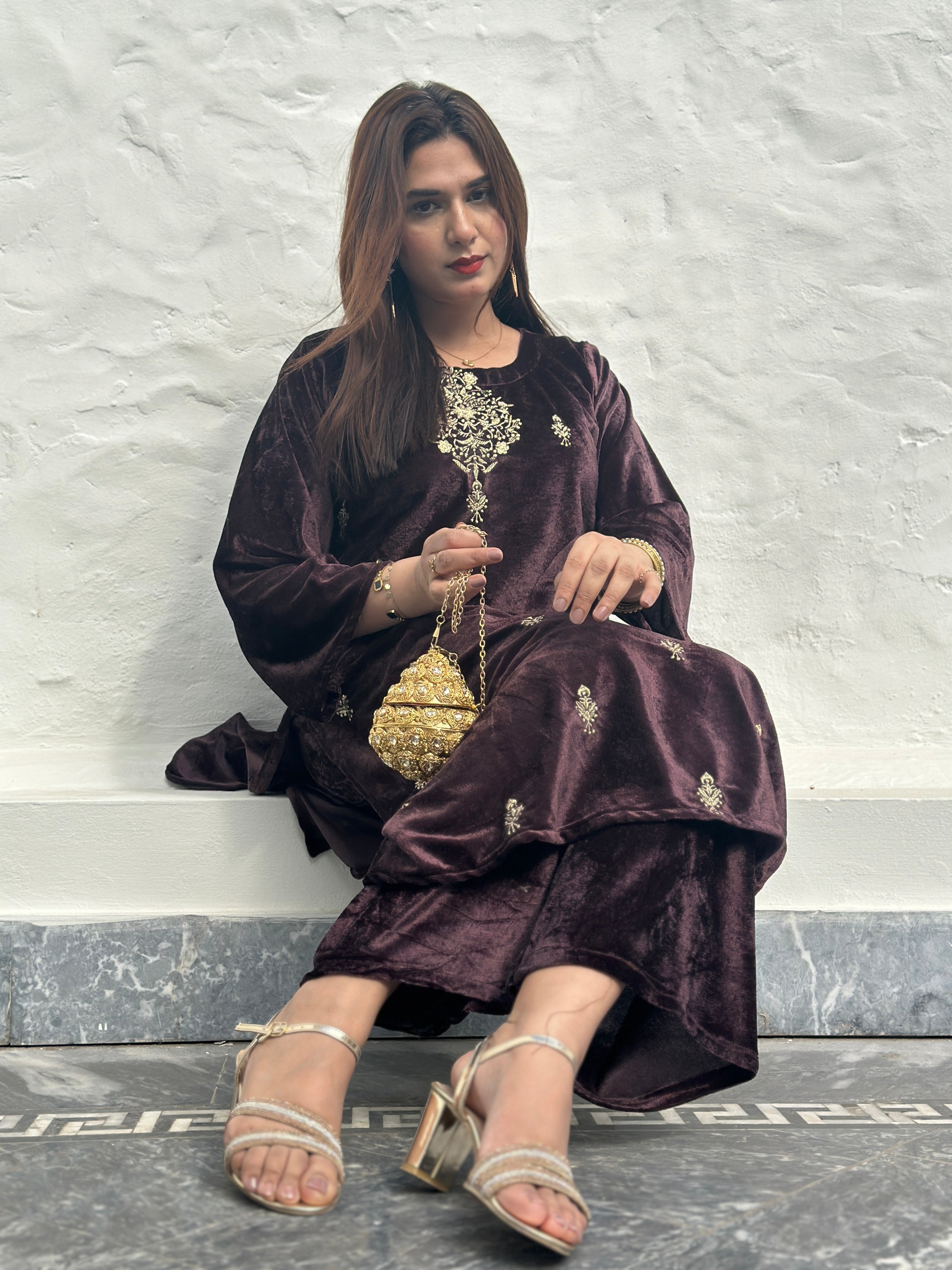 Velvet 2 piece ruchie