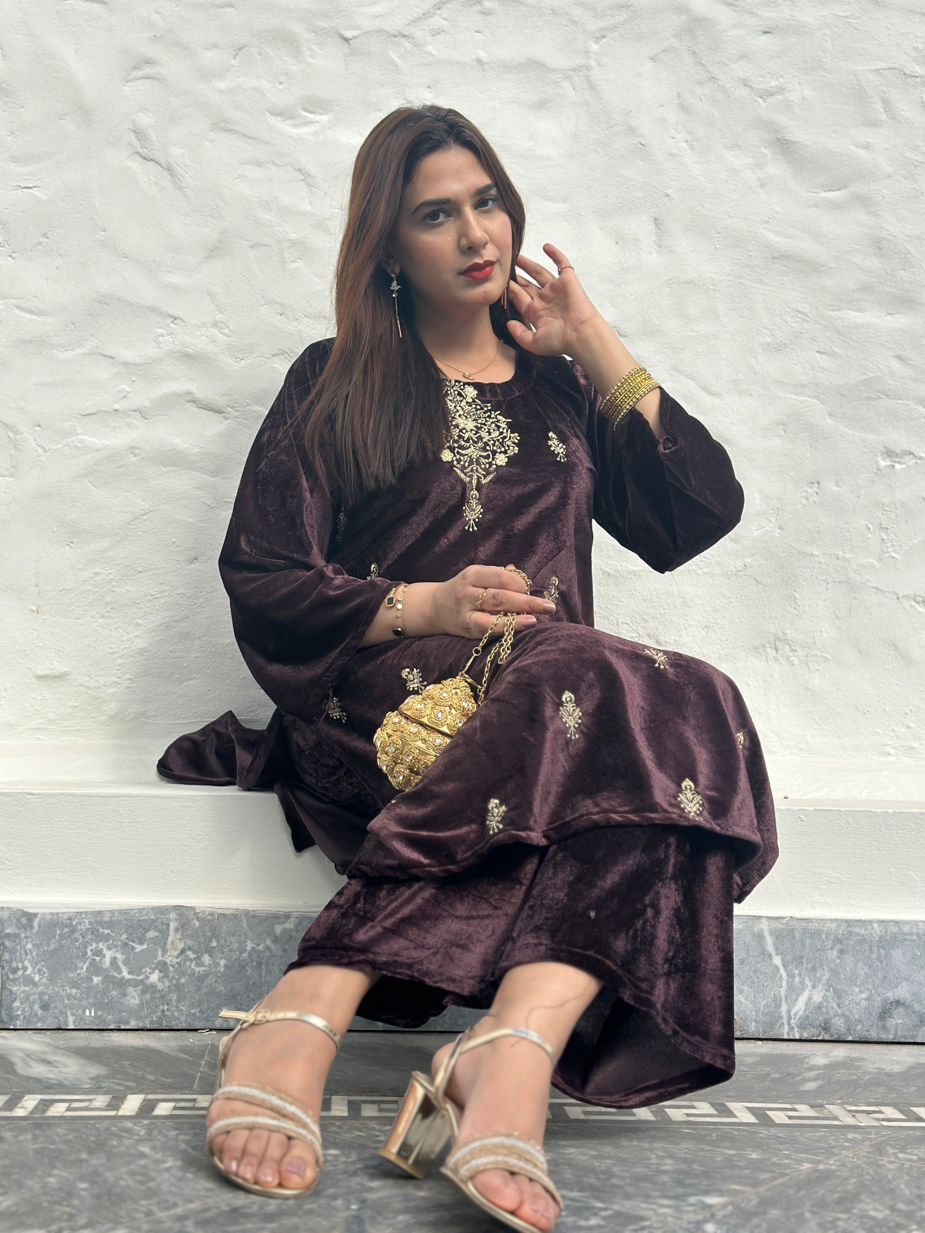 Velvet 2 piece ruchie