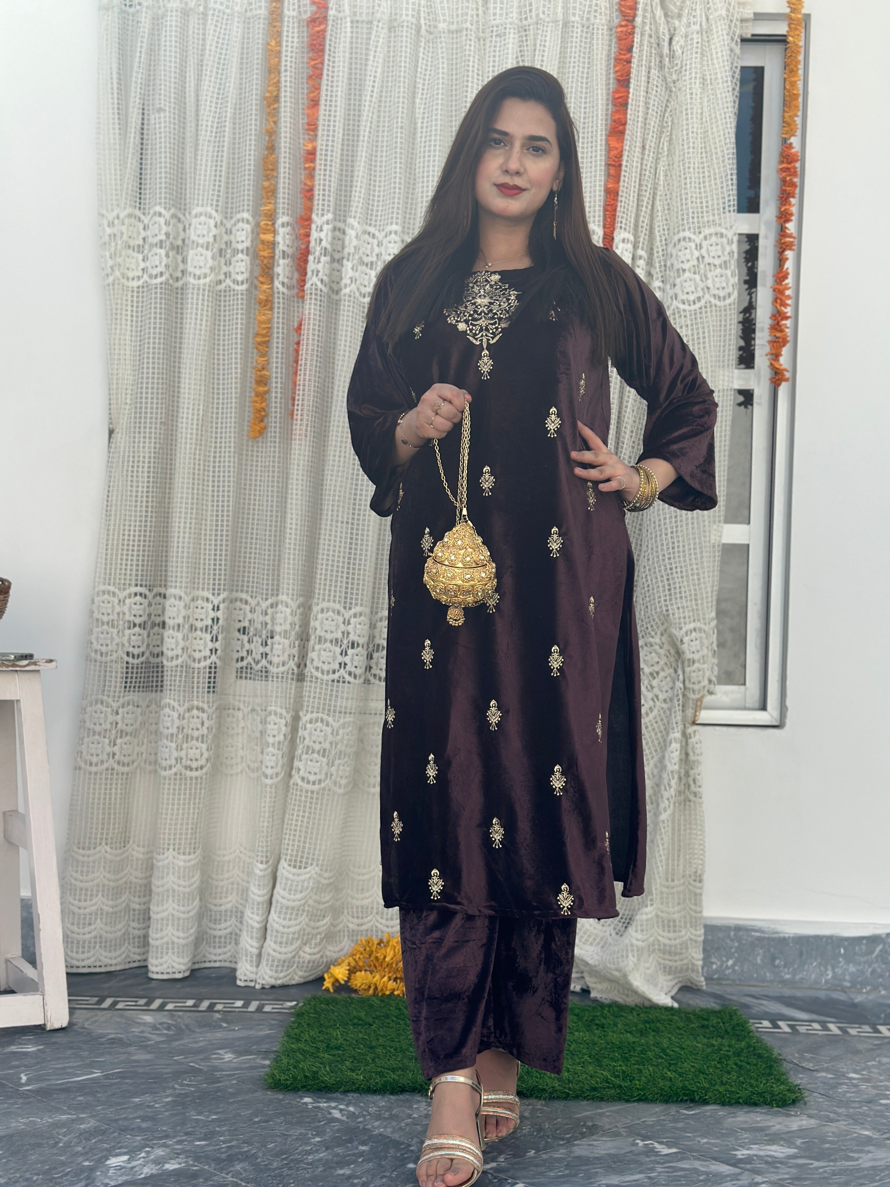 Velvet 2 piece ruchie