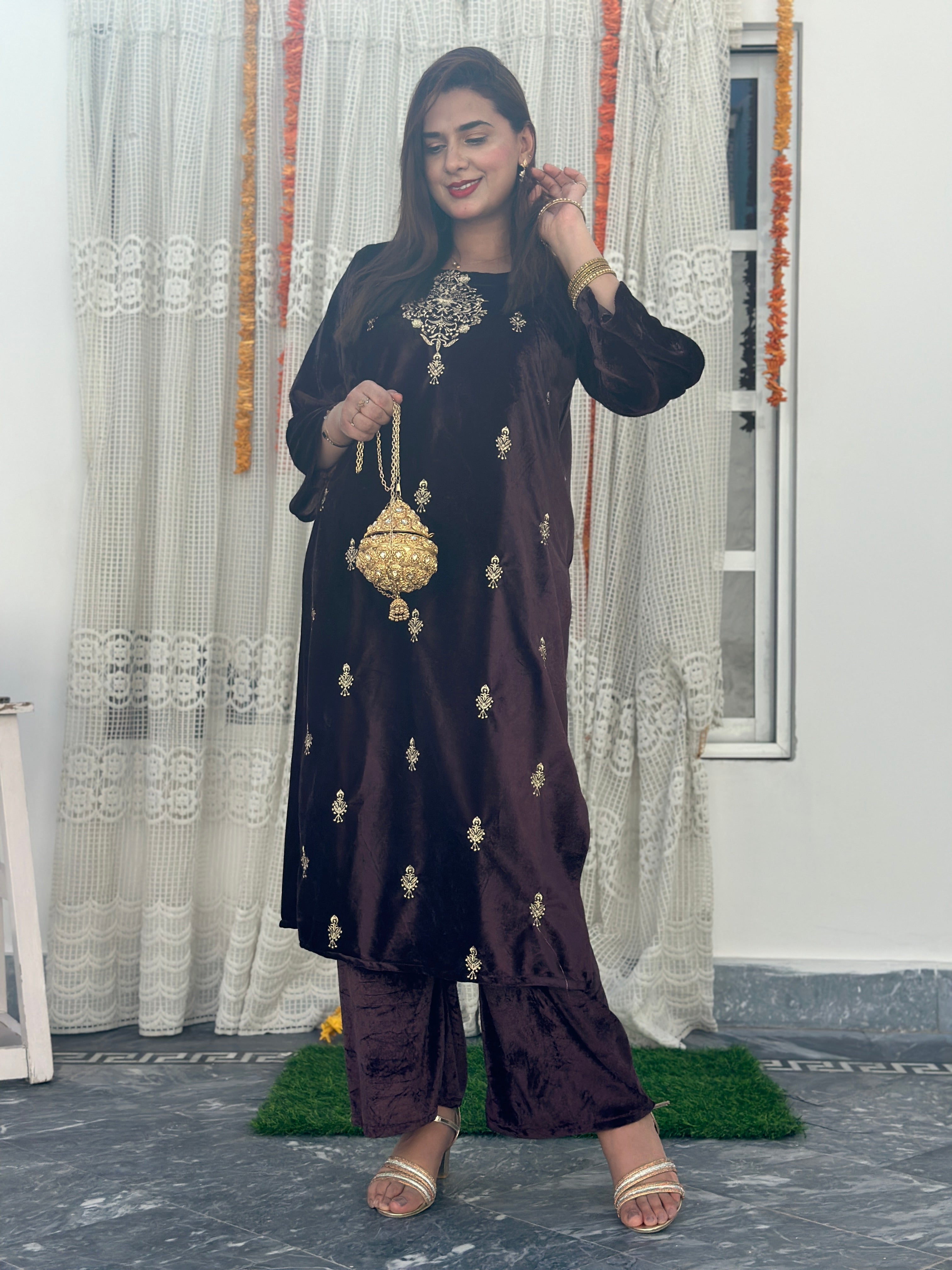 Velvet 2 piece ruchie