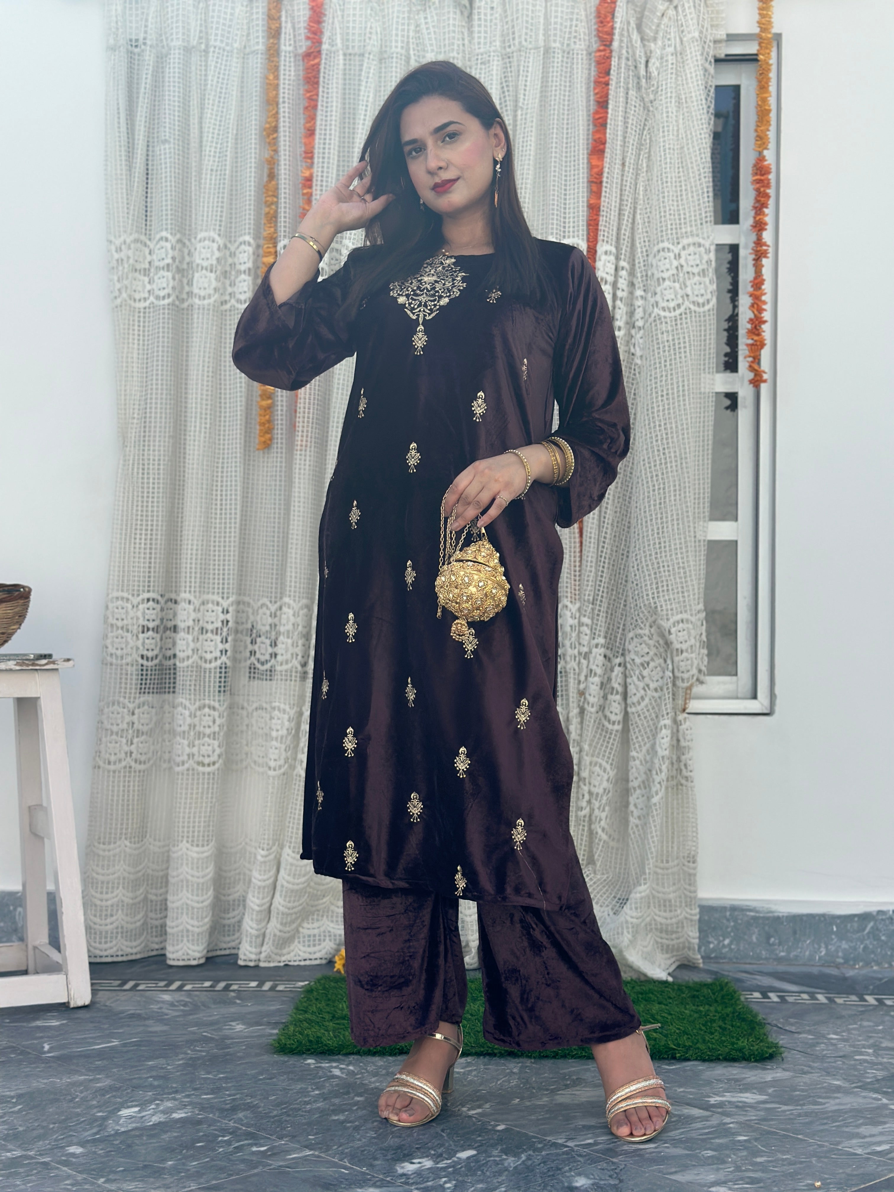 Velvet 2 piece ruchie
