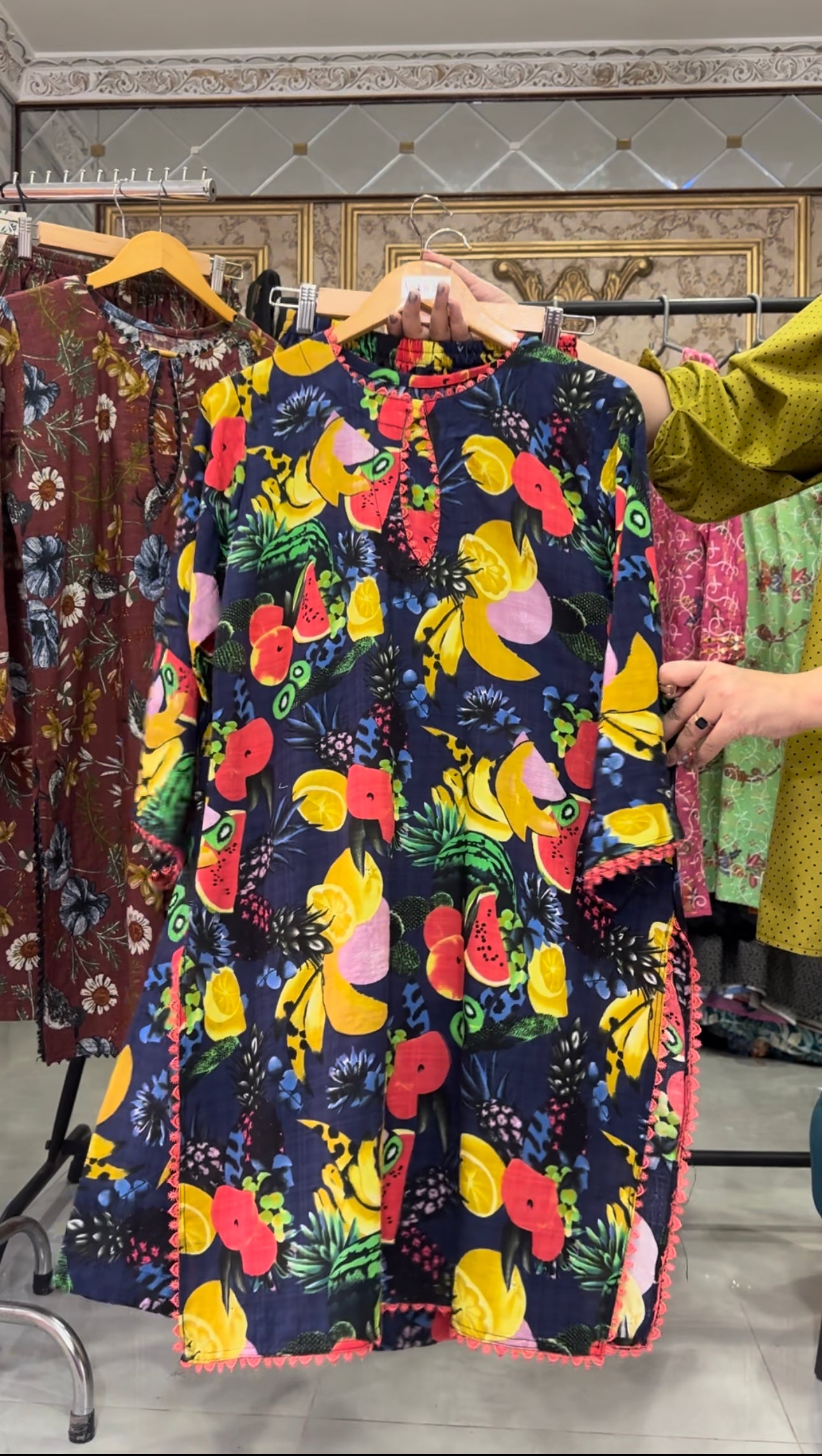 Khaddi Co ord  fruity flapper style