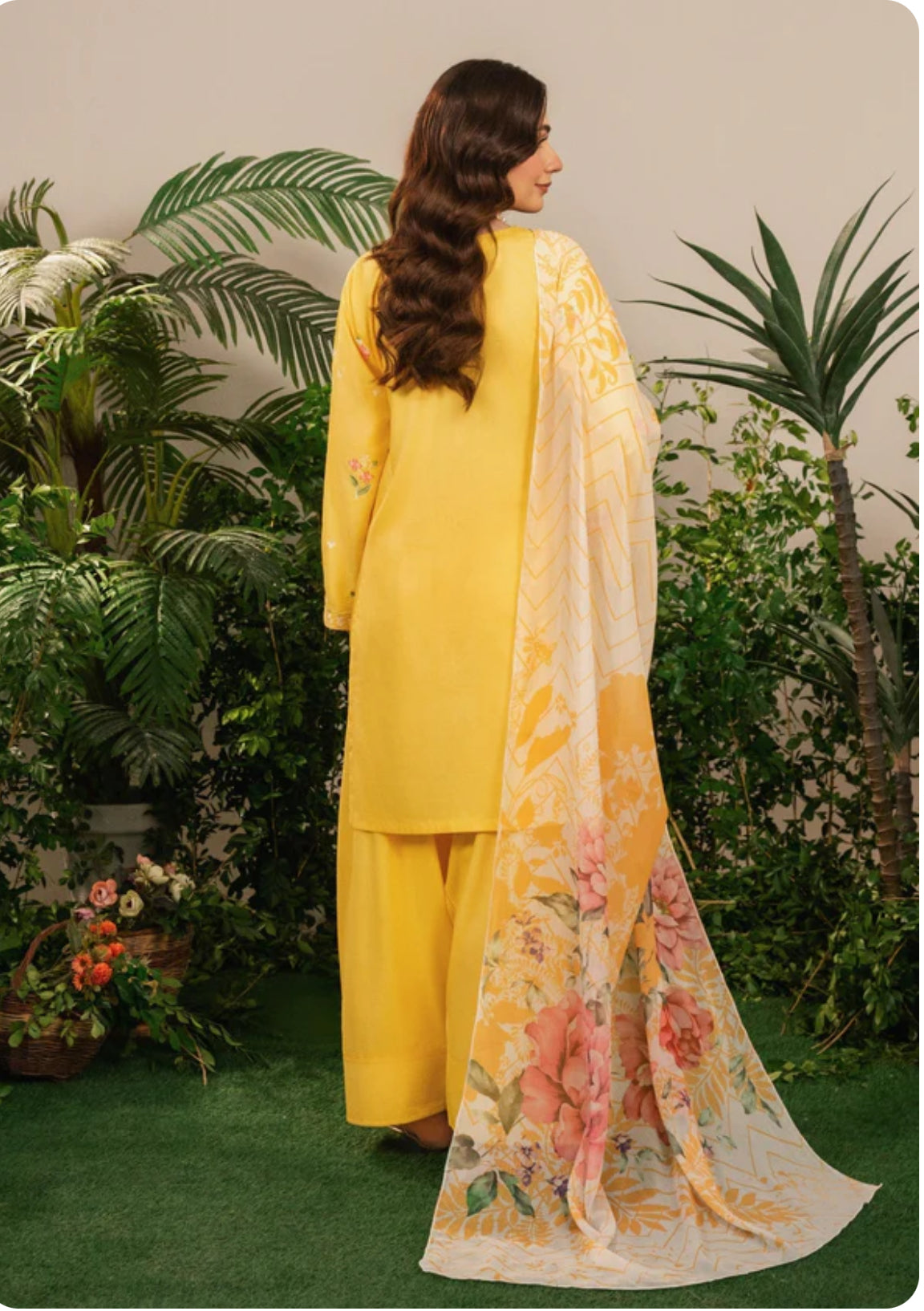 Sunny dew embroidered 3 Pc (Farshi)