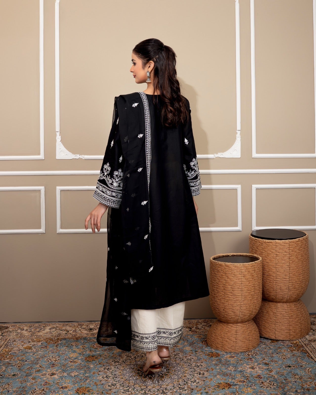 Kastoori embroidered 3 pc