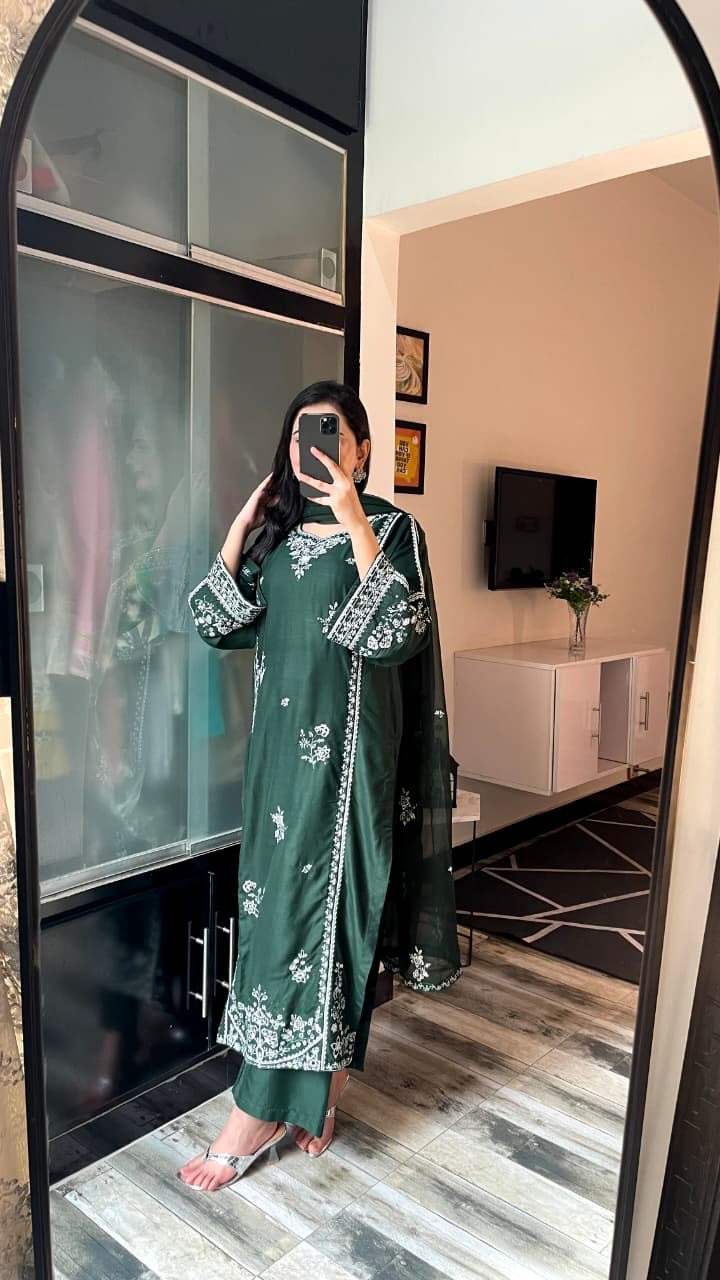 Reet embroidered 3 pc