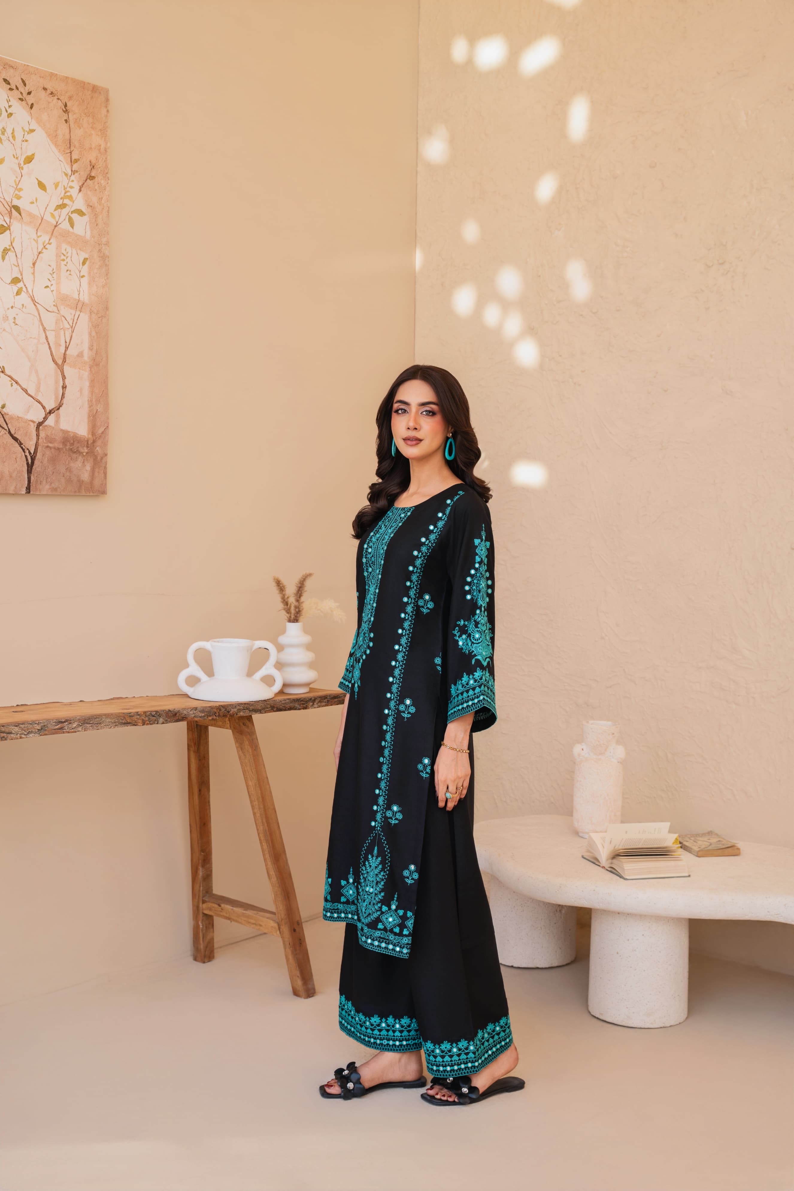 Jugnu embroidered 2 pc