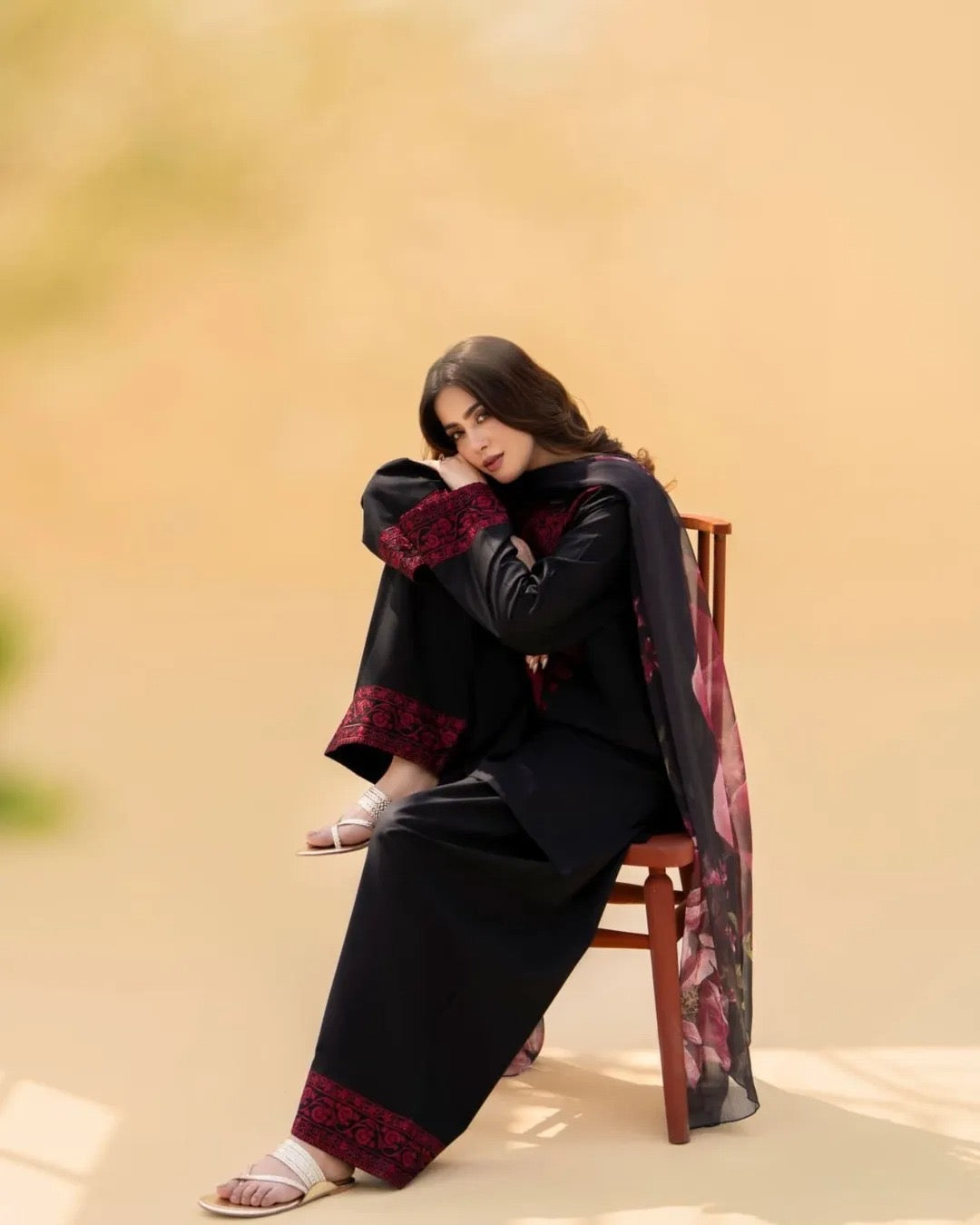 Mahnoor embroidered 3 pc