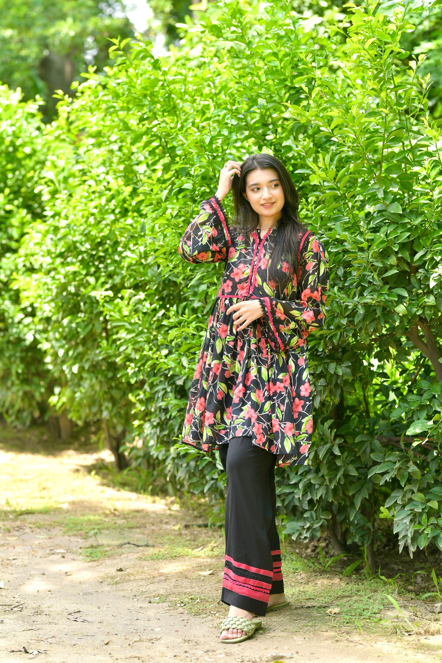 Laam two piece lawn dress