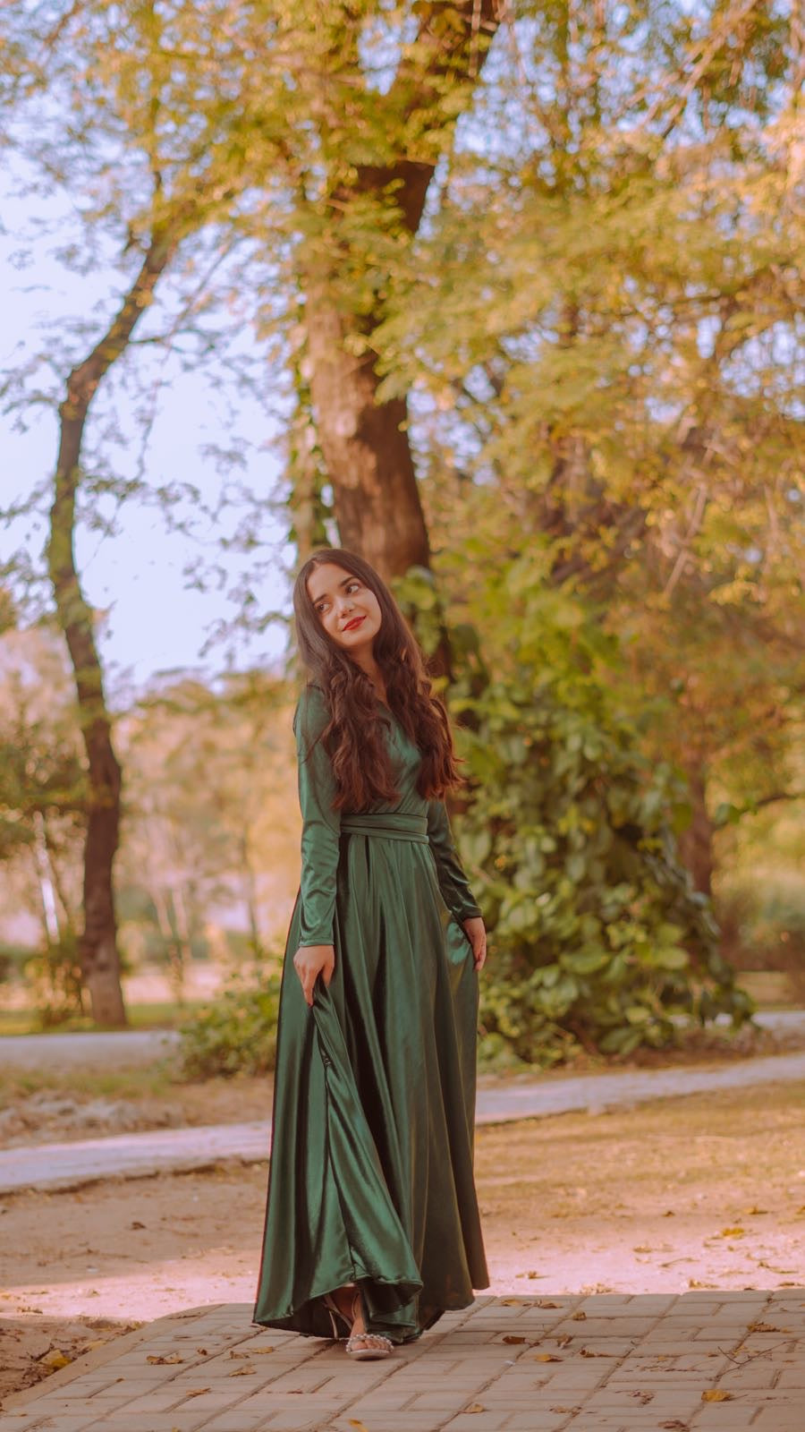 Korean velvet maxi